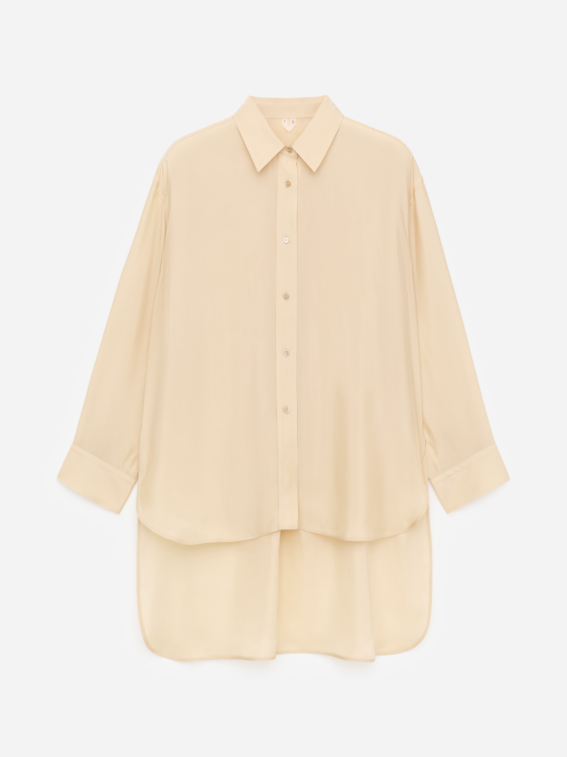 Hemd mit verlängerter Rückseite - Beige