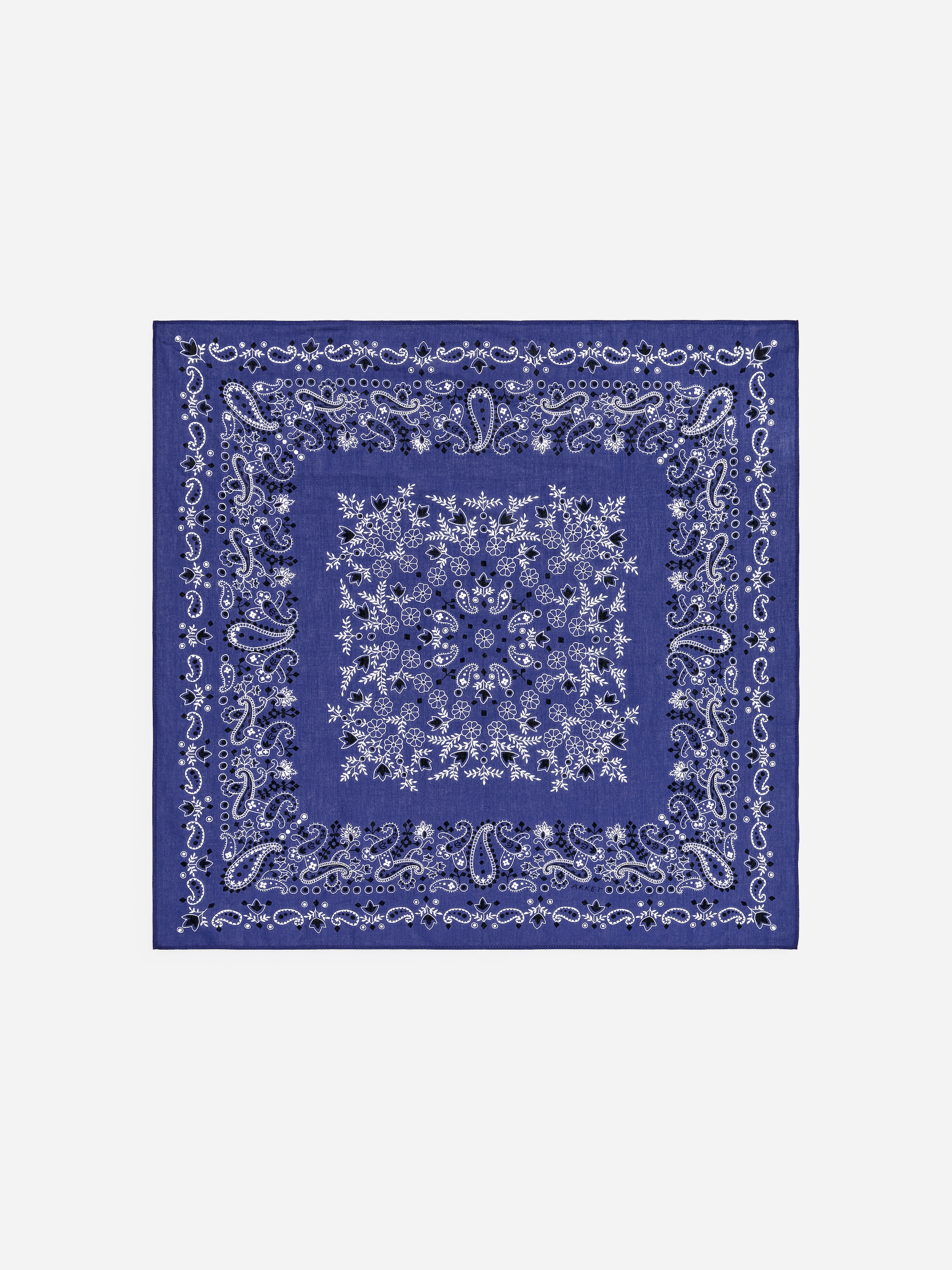 Cotton Scarf-Blue-18198