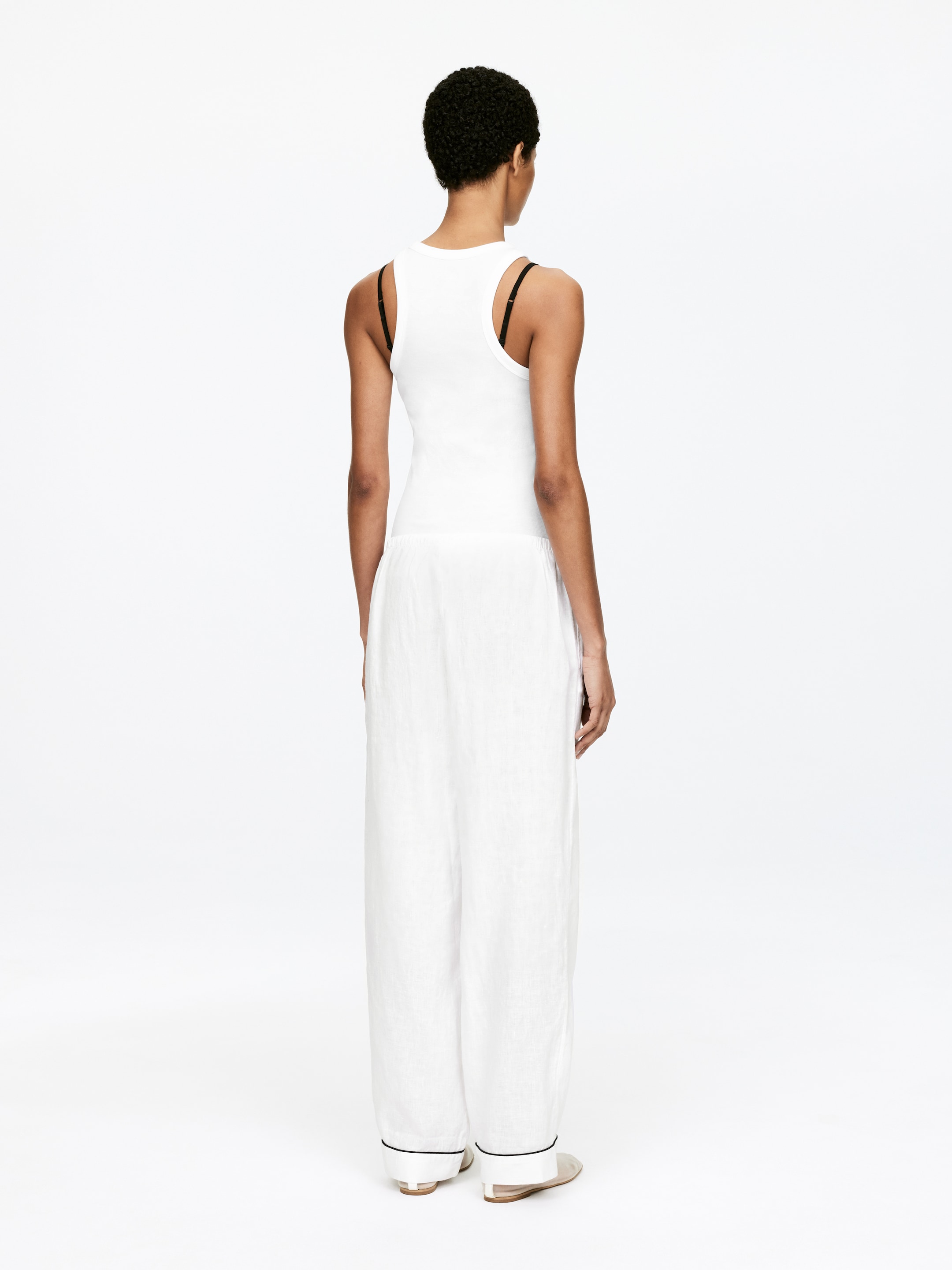 Grotere afbeelding bekijken: Linnen pyjamabroek - White - DAMES | H&M BE 3