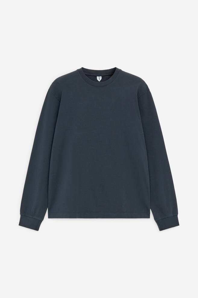 Long-Sleeve T-Shirt - Negru/Salvie Deschisă - 1