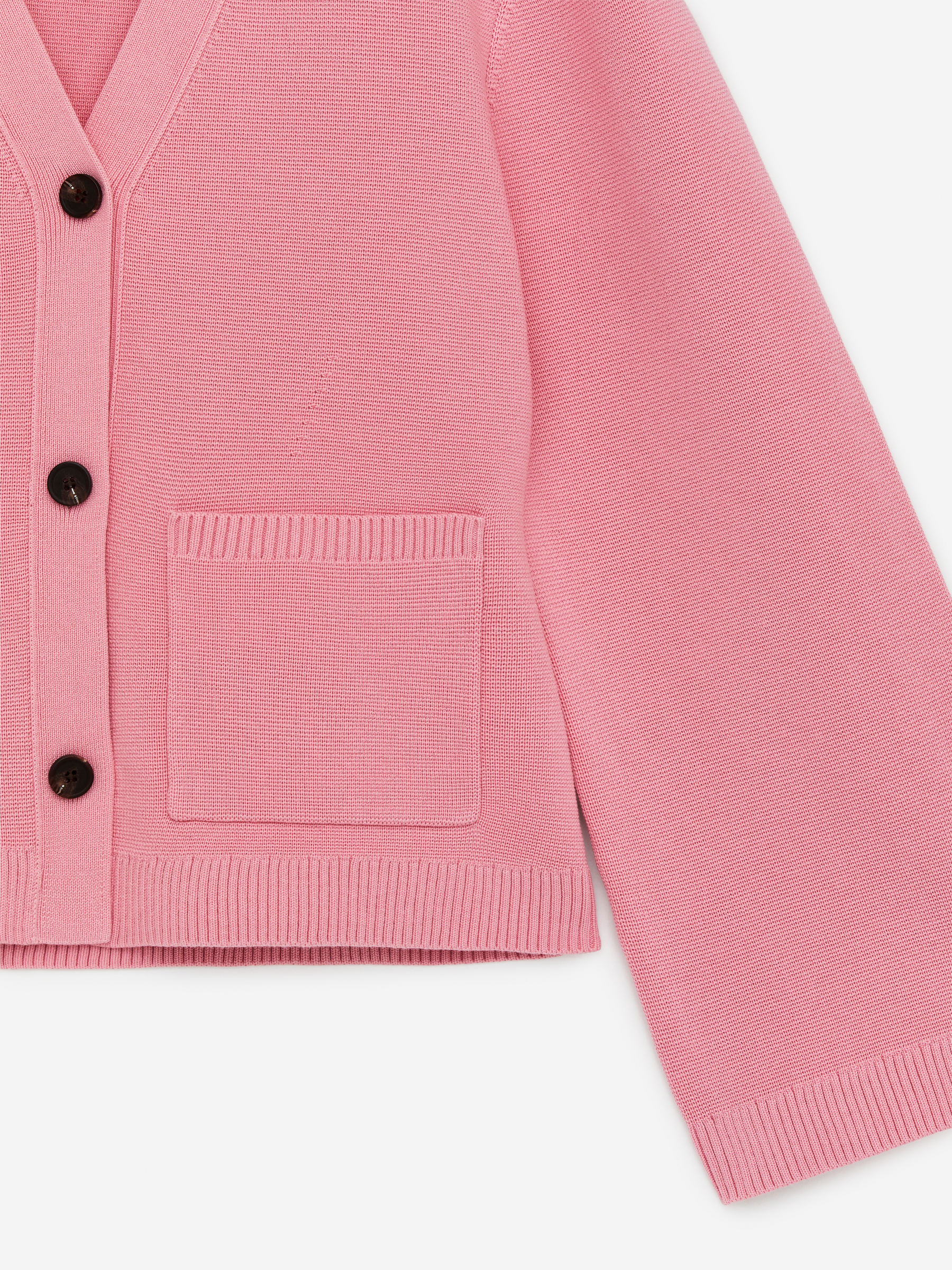 Cotton Cardigan - Pink - Regular fit - Women - StillMedia/DescriptiveDetail - 1