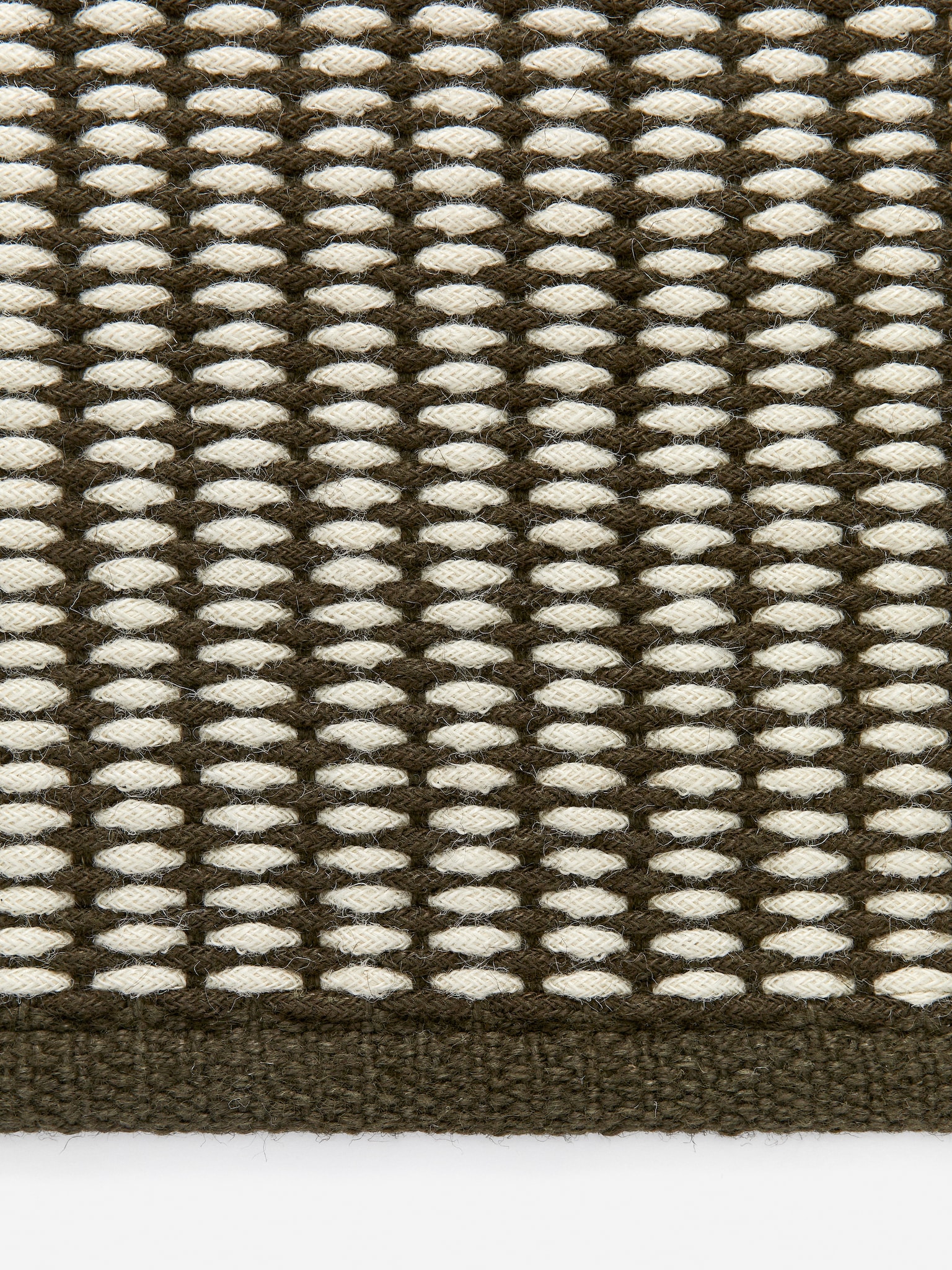 Jutová rohožka - Khaki zelená/béžová - 2