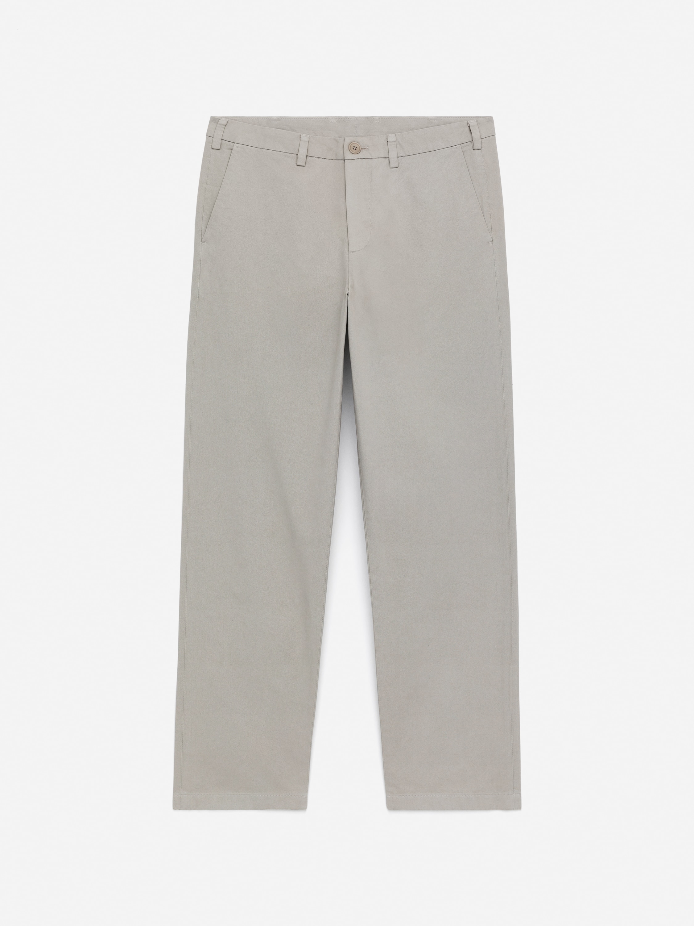 Gerade geschnittene Chino aus Baumwolle - Taupe/Dunkelblau