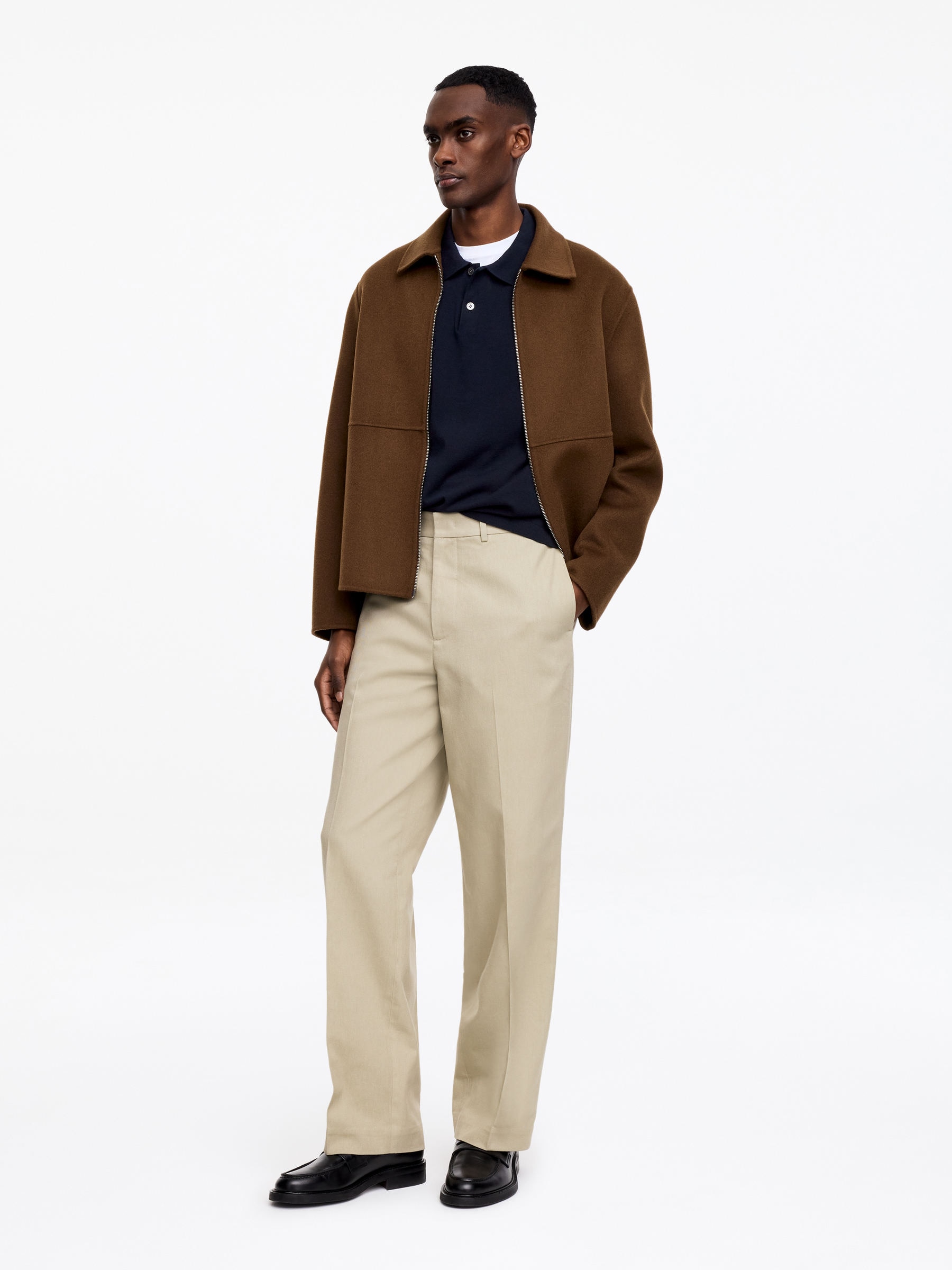 Fine-Knit Polo Shirt - Dark Blue - Regular fit - Men - StillMedia/Lookbook - 3