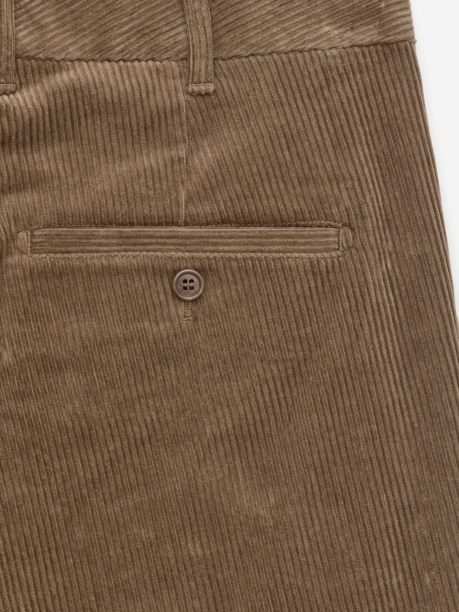 Pantalon chino droit en velours côtelé - Beige foncé/Noir/Bleu foncé/Noir - 6
