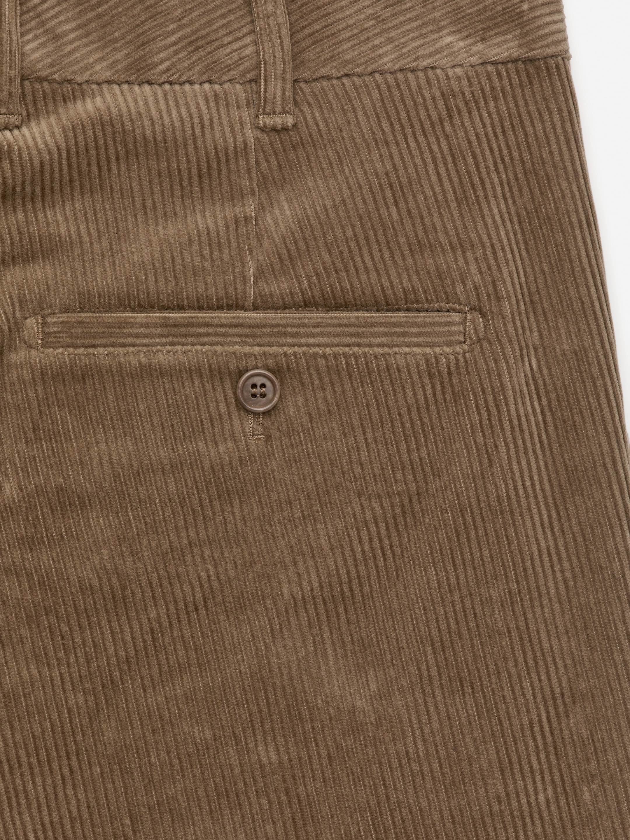 Pantalon chino droit en velours côtelé - Beige foncé - Regular fit - Homme - StillMedia/DescriptiveDetail - 7