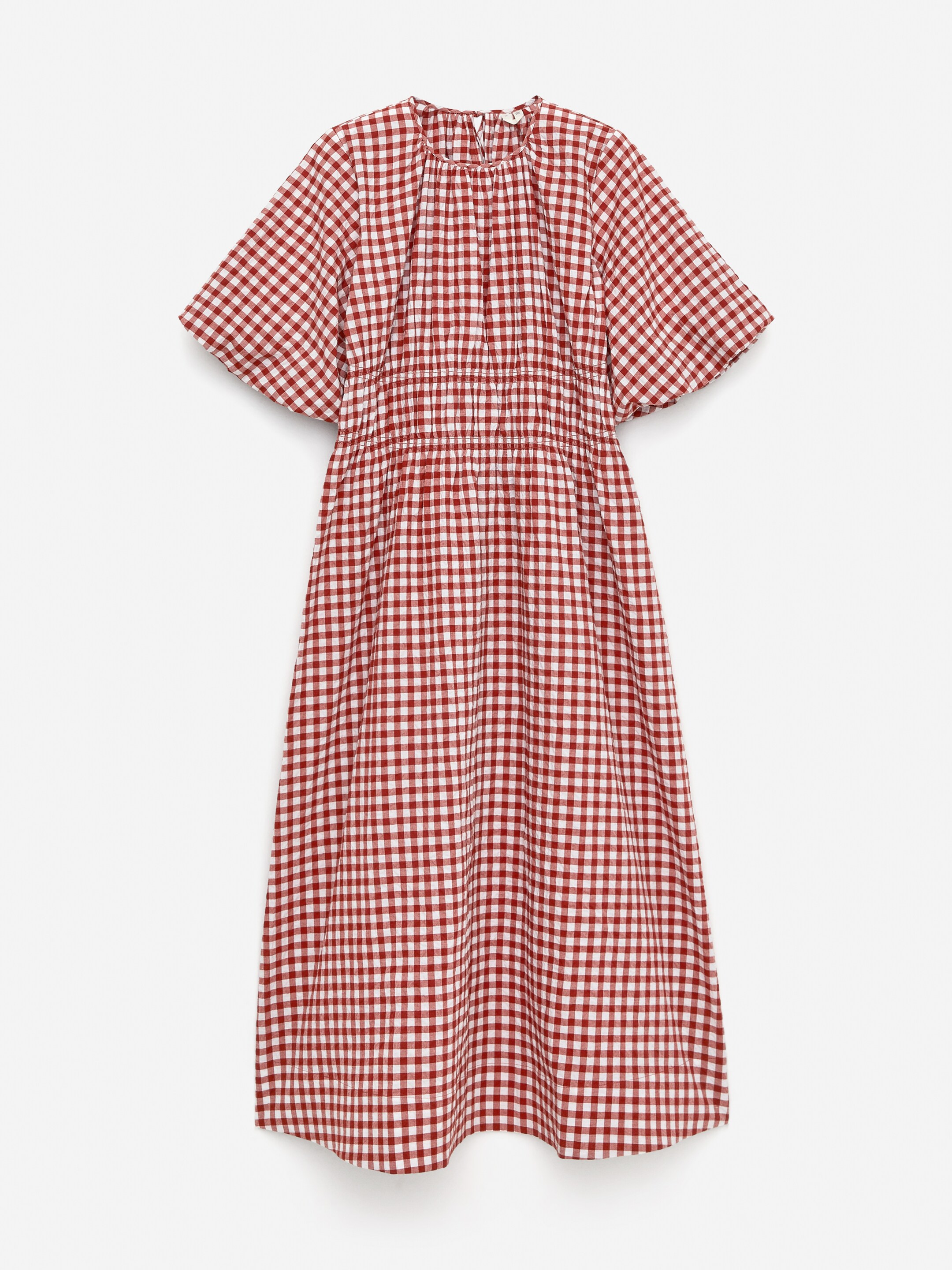 Ver imagen más grande: Vestido de cuadros vichy - Óxido/blanco - MUJER | H&M ES 1