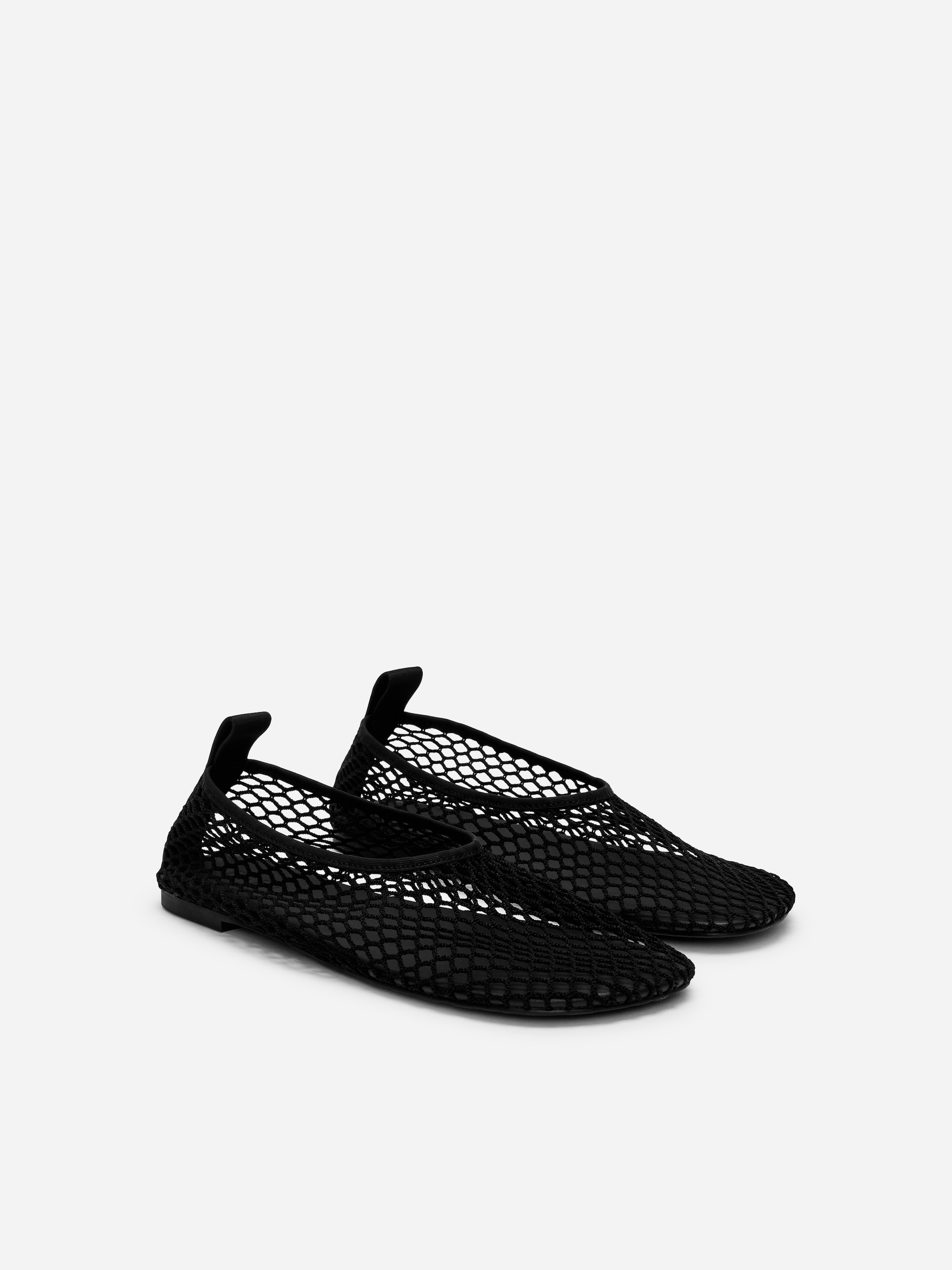 Mesh Ballerina Flats - Black - Women - StillMedia/DescriptiveStillLife - 5