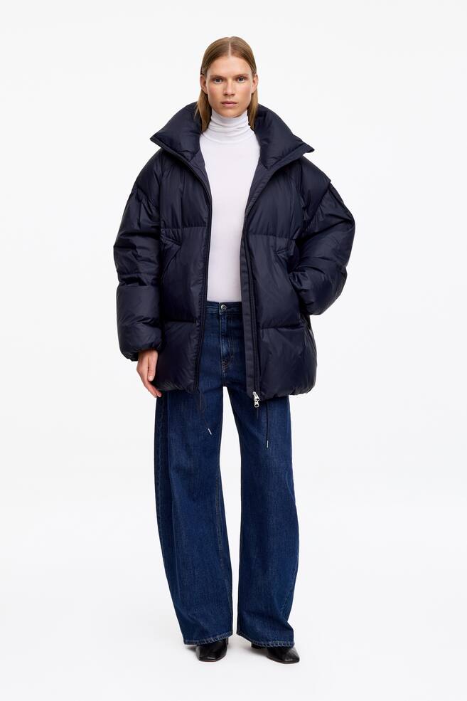 Re:Down® Puffer Jacket - Dark Blue/Red - 1