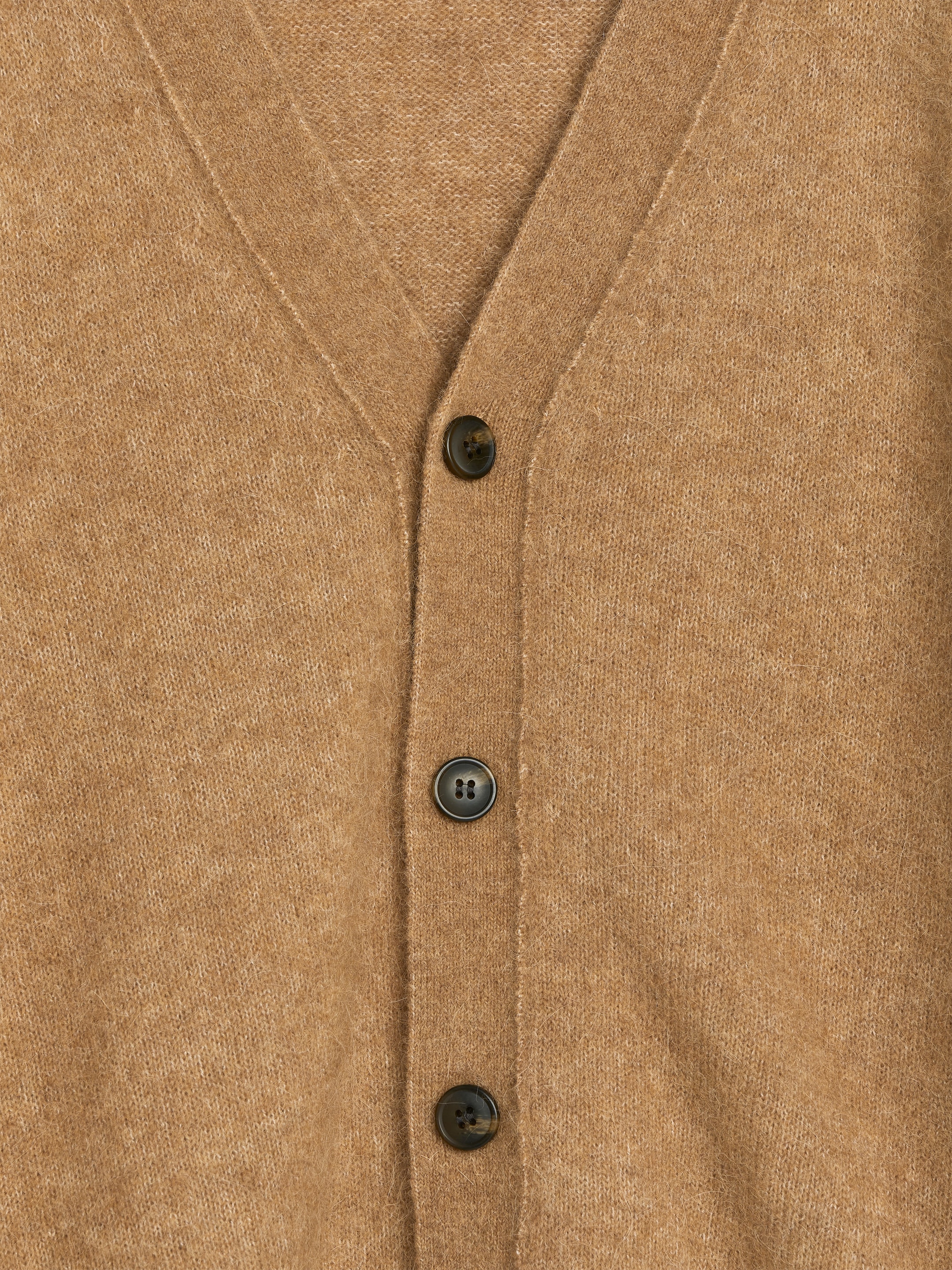 Strickjacke aus Wolle und Alpakawolle - Dunkelbeige - Relaxed Fit - Herren - StillMedia/DescriptiveDetail - 1