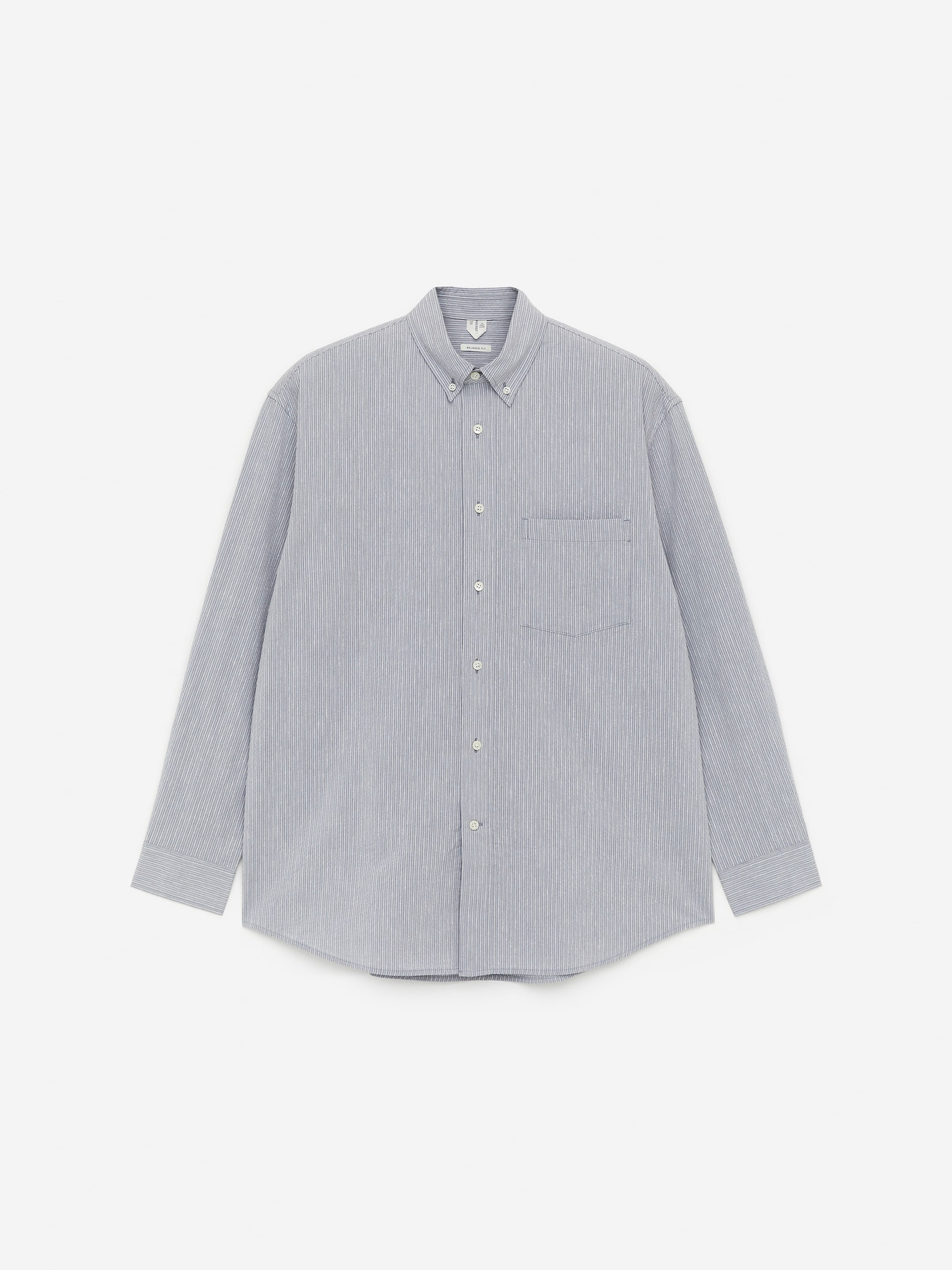 Chemise décontractée en seersucker-#b6b7bc-15223
