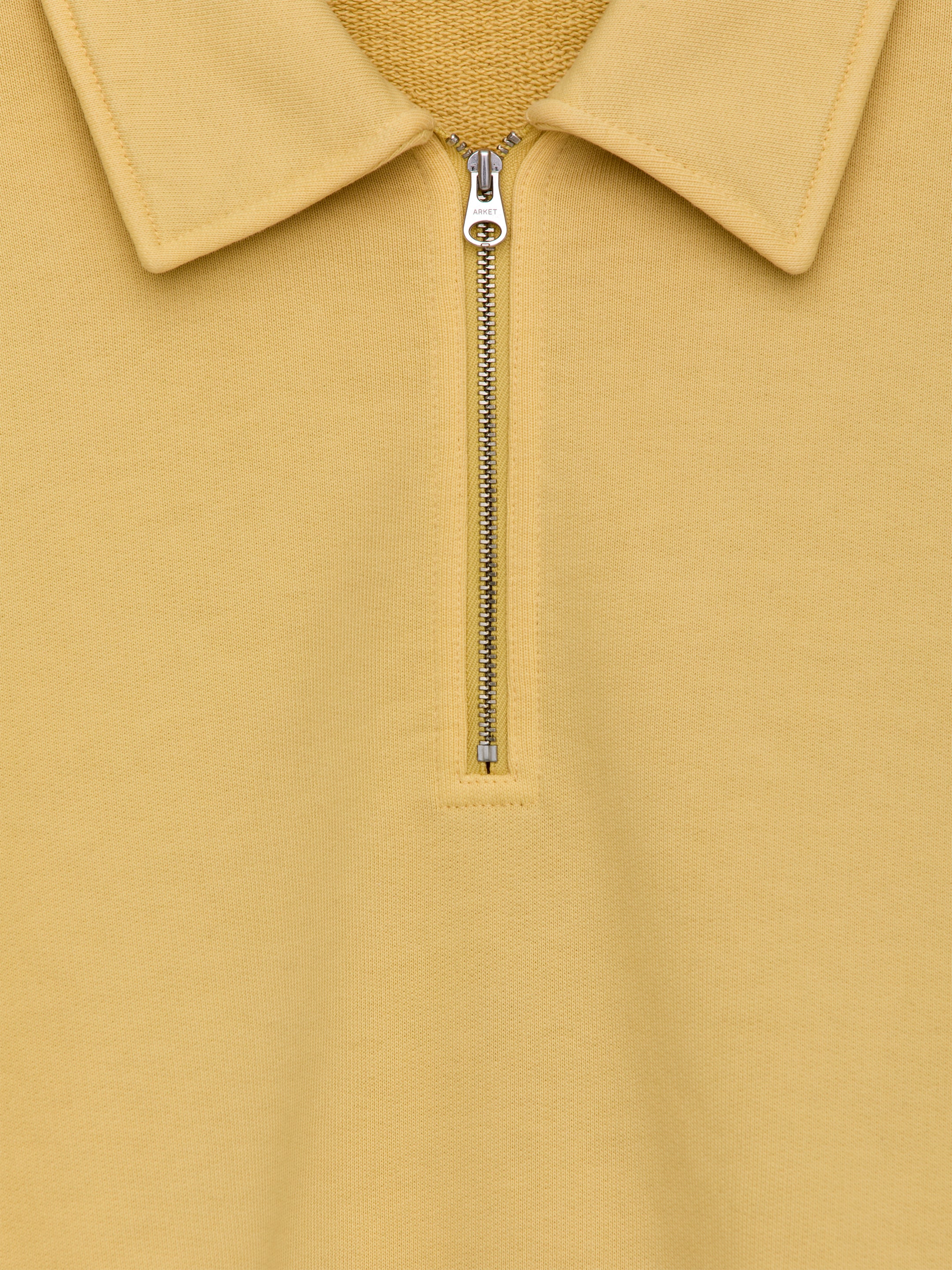 Polo shirt med half zip - Blekgul - Regular fit - Men - StillMedia/DescriptiveDetail - 2