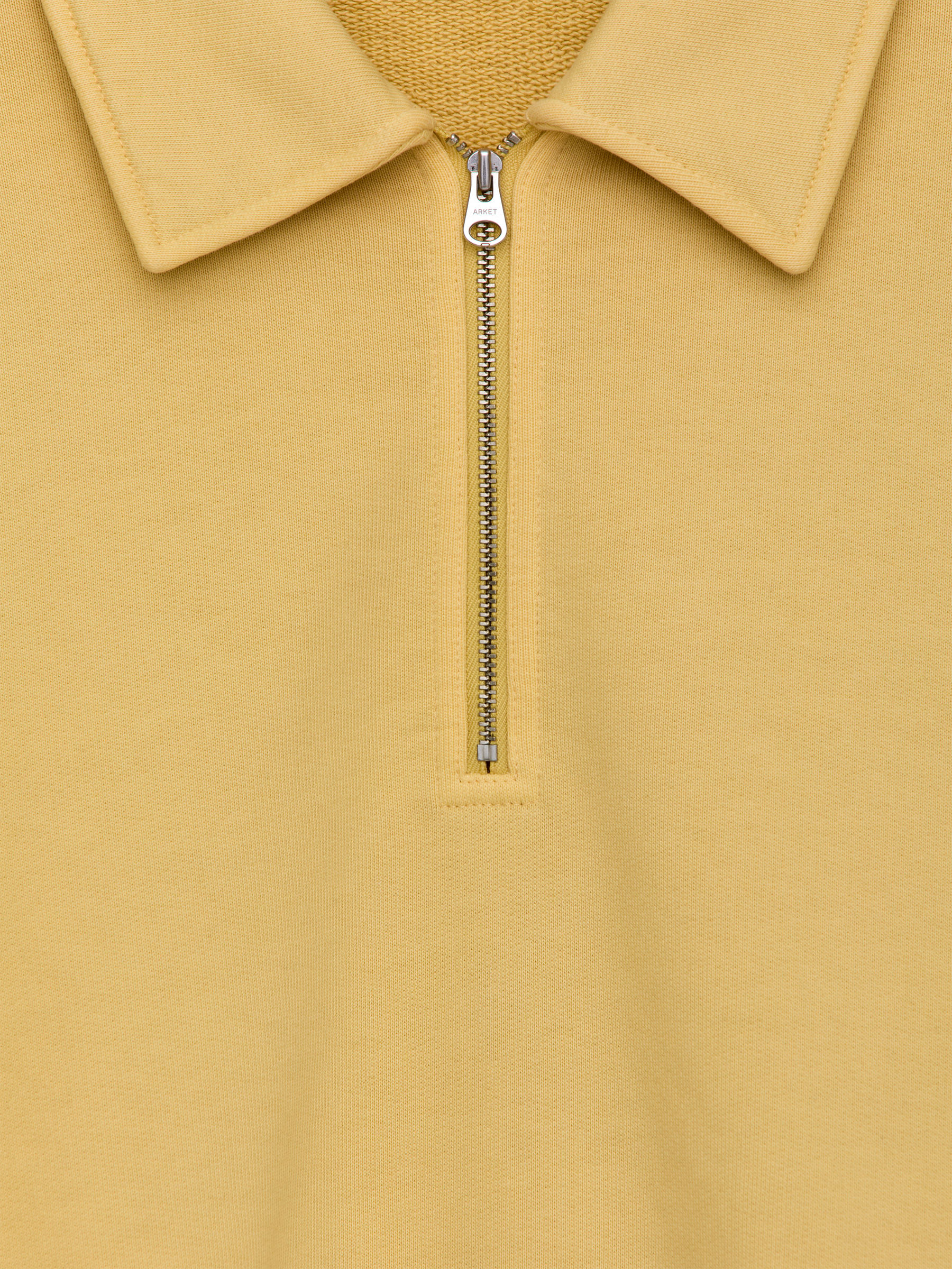 Half Zip Polo Shirt - Faded Yellow - Regular fit - Men - StillMedia/DescriptiveDetail - 2