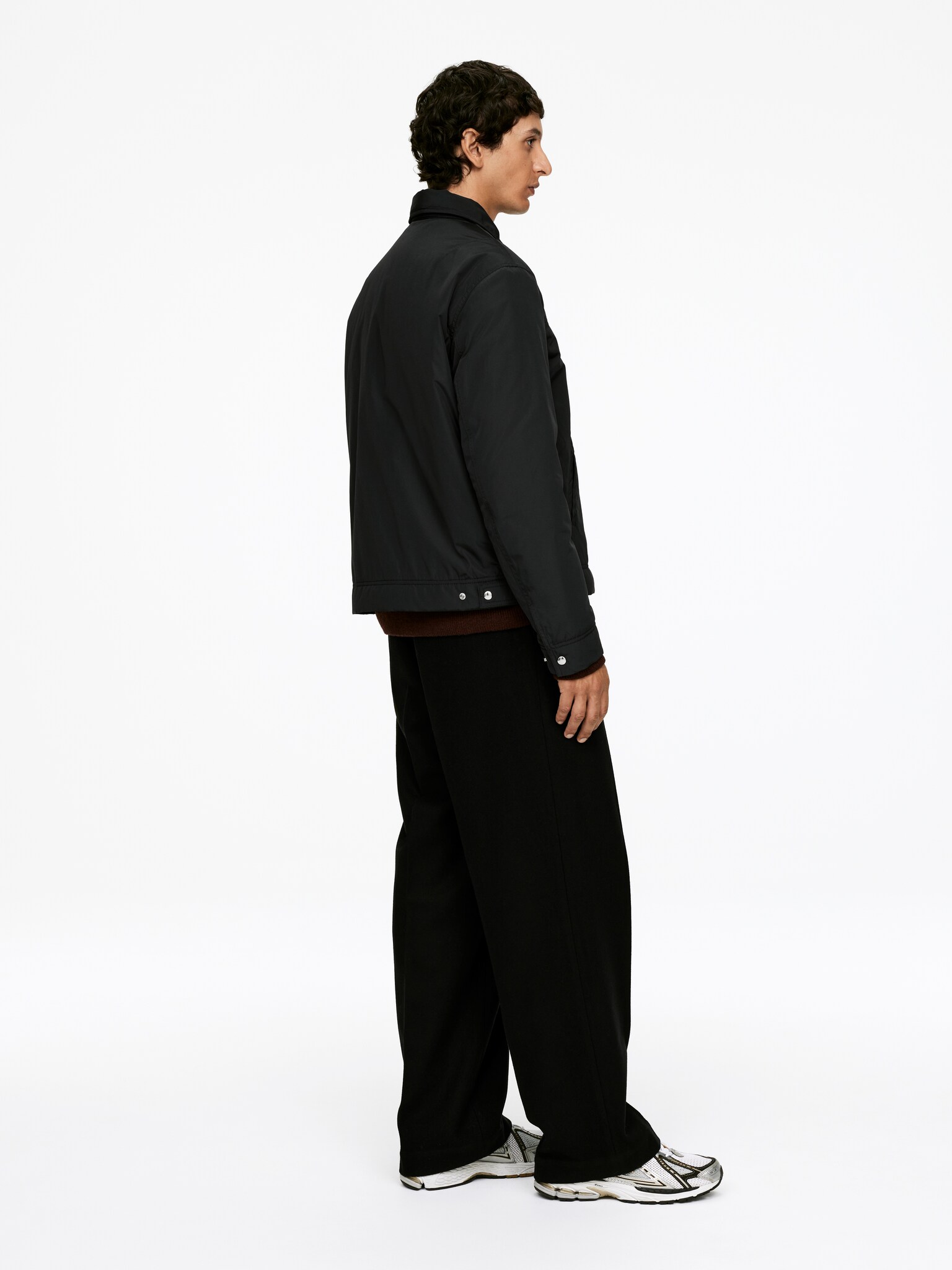 Veste carrée en nylon - Noir - 6