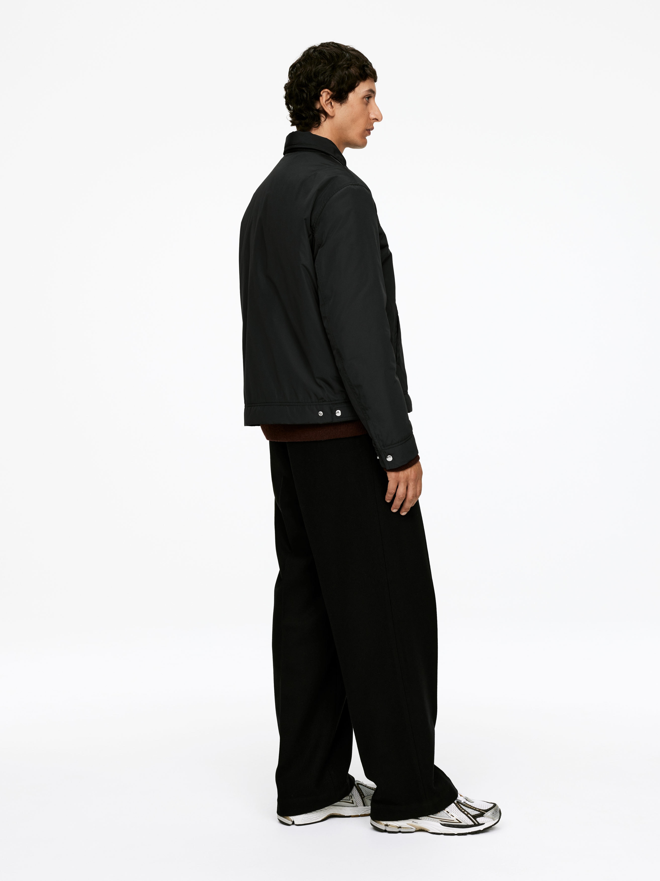 Kastige Nylonjacke - Schwarz - Relaxed Fit - Men - StillMedia/Lookbook - 5