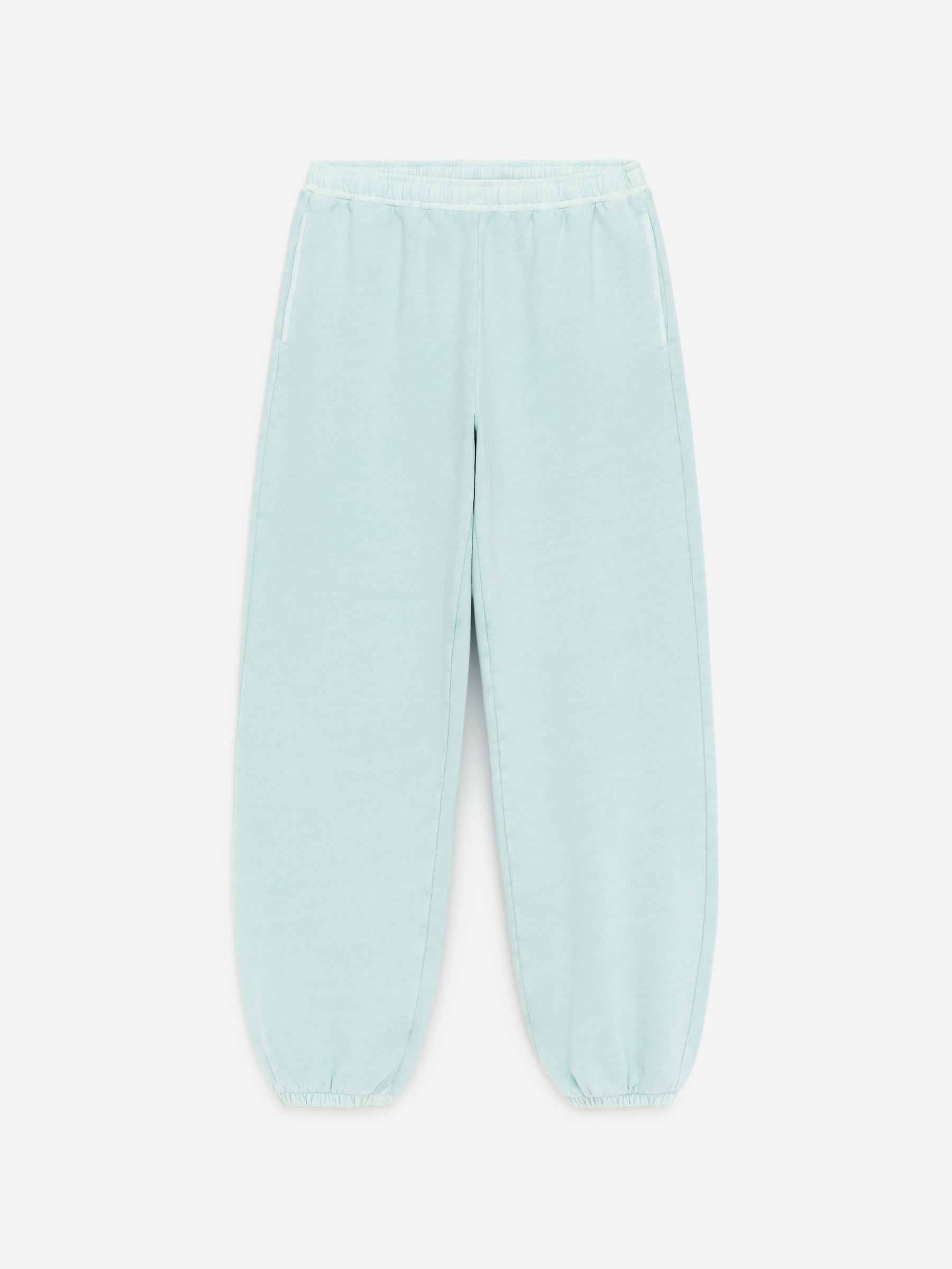 Spodnie dresowe z ręcznikowego materiału-#C5D8DB-18600