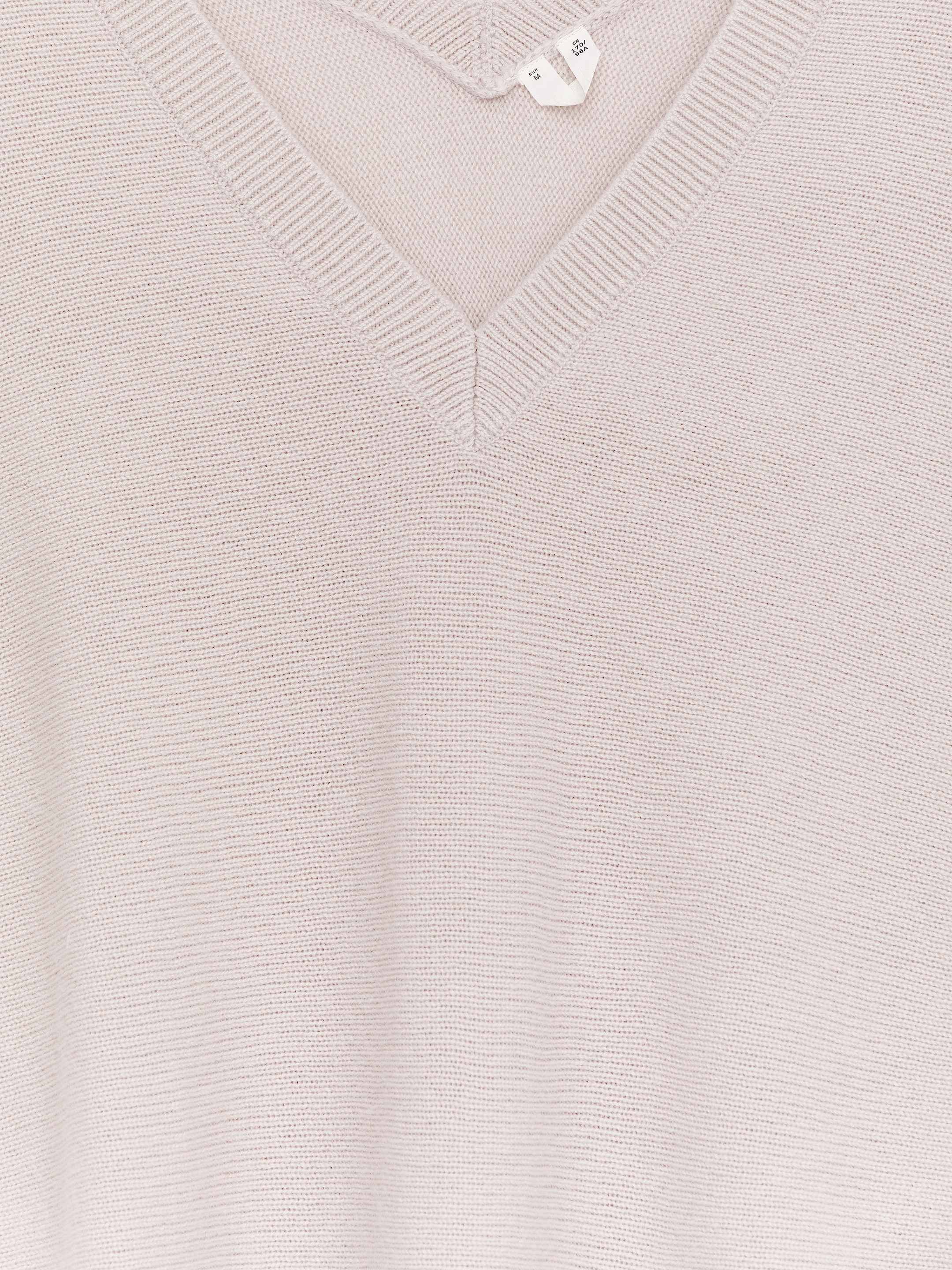 Jersey de cuello de pico en cachemir puro - Gris - Corte estándar - Women - StillMedia/DescriptiveStillLife - 2