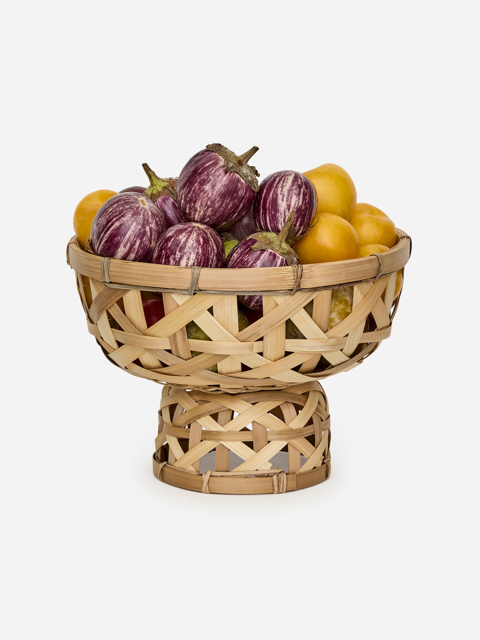 Cestino in bambù 26 cm - Beige - 2