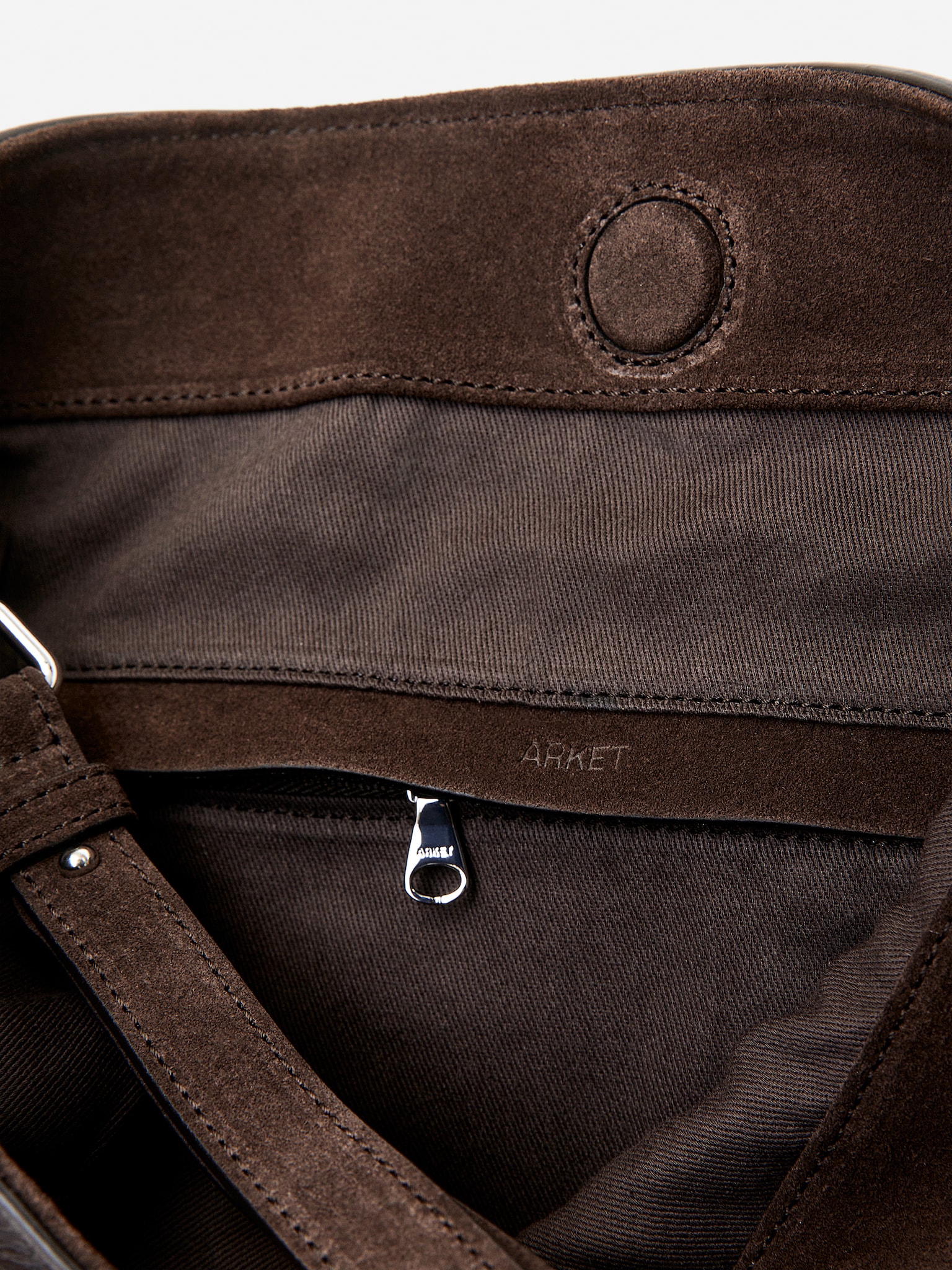 Sac fourre-tout en cuir et daim - Marron - 3