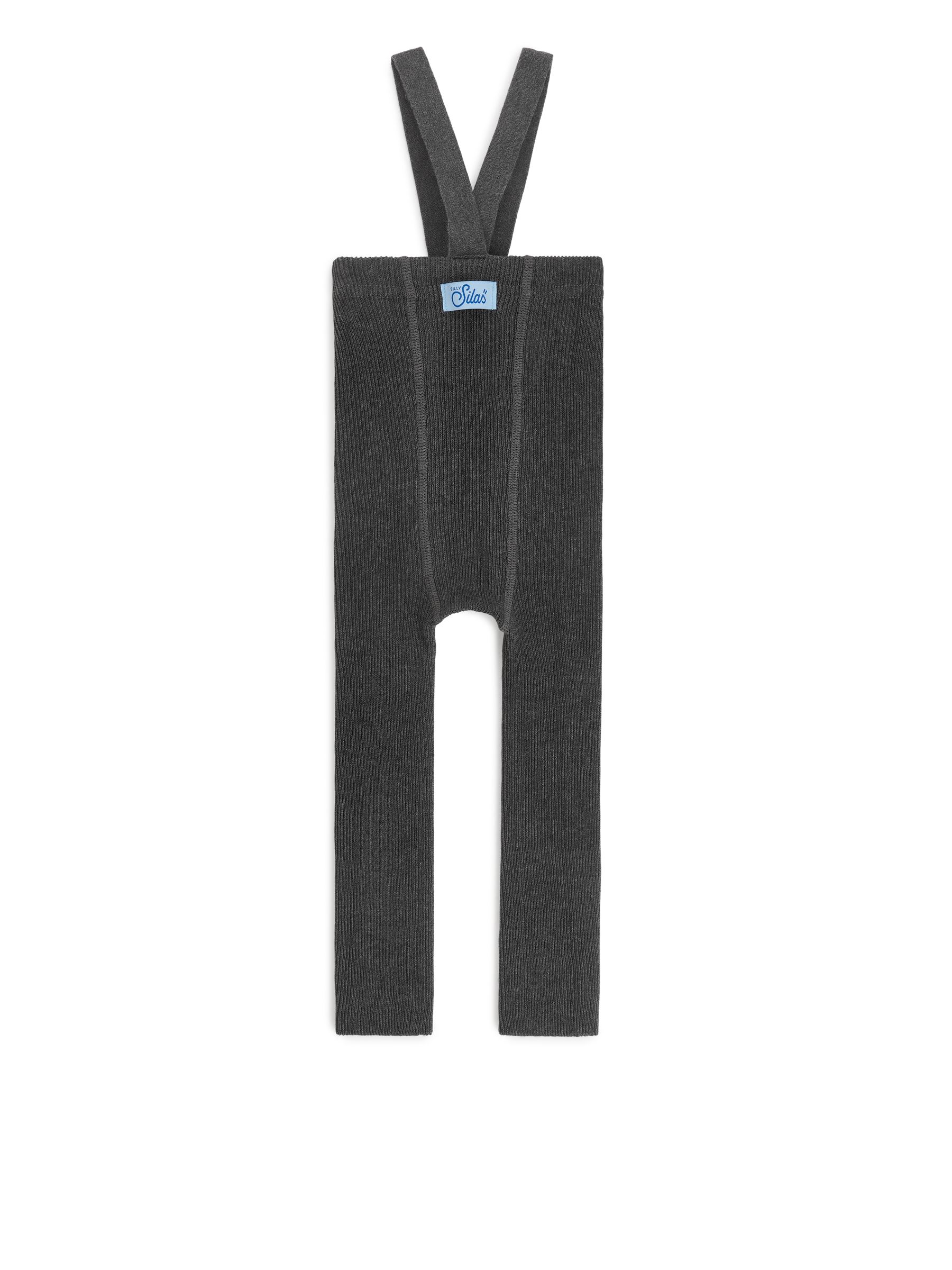 Fußlose Strumpfhose mit Hosenträgern von Silly Silas - Dunkelgrau - Kinder - StillMedia/DescriptiveStillLife - 2