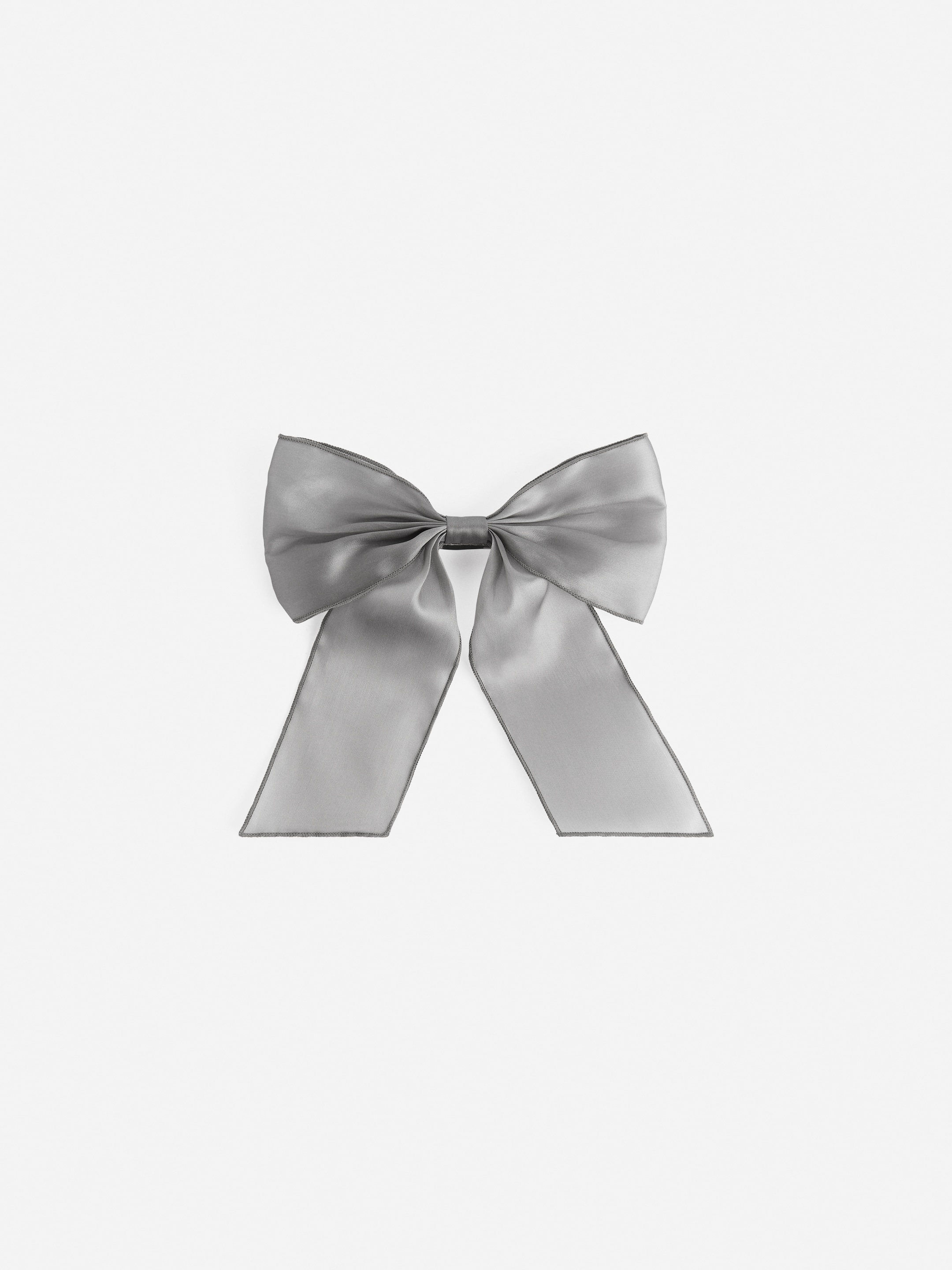Lazo de organza de seda-#aaa9a9-12785