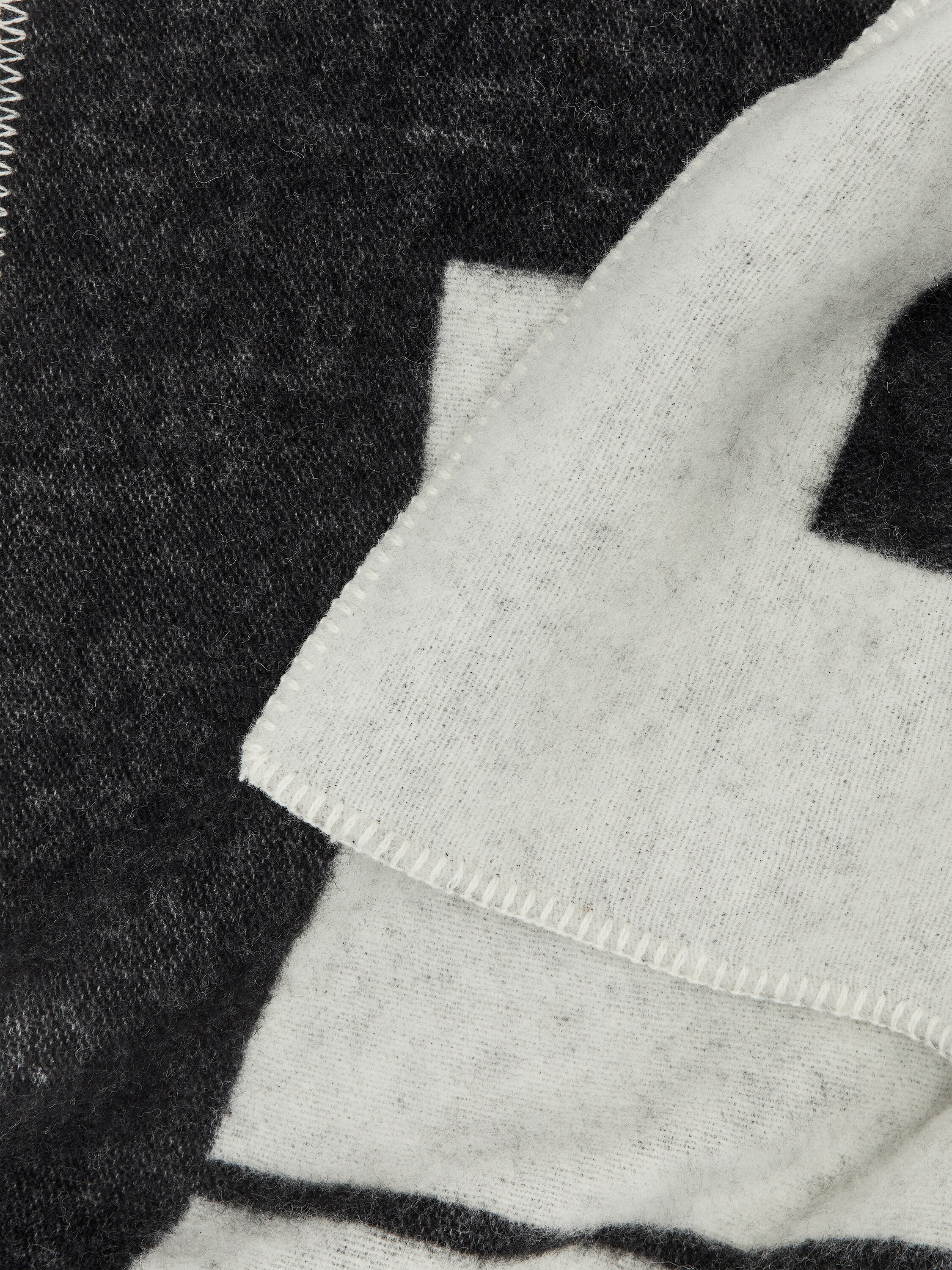〈未使用品〉KLIPPAN CLASSIC WOOLblanket ZEBRA Klippan Wool Blanket – Black/Off White – Homeware – ARKET WW