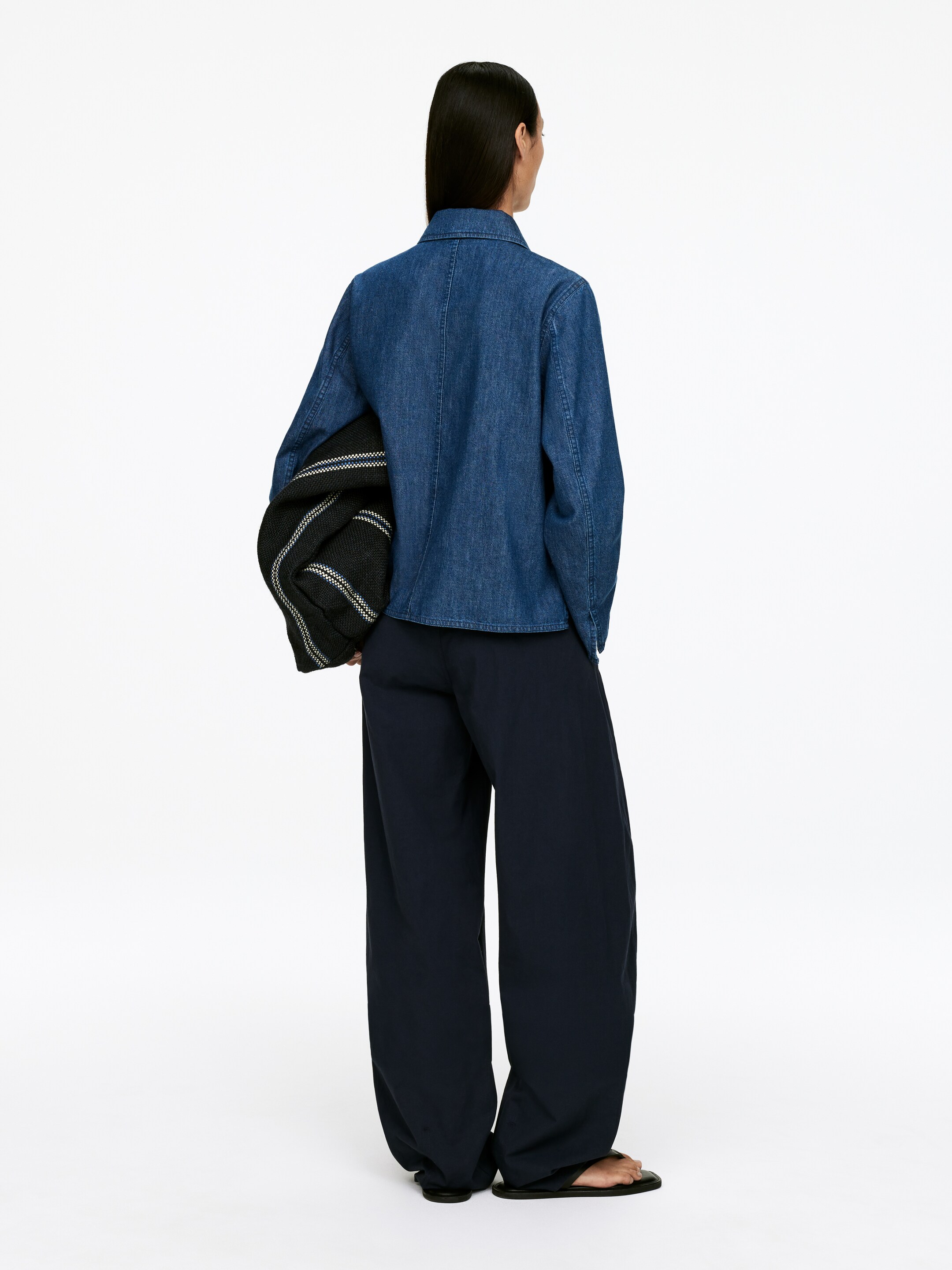 Agrandir l'image: Surchemise en jean - Bleu foncé - FEMME | H&M CH 4
