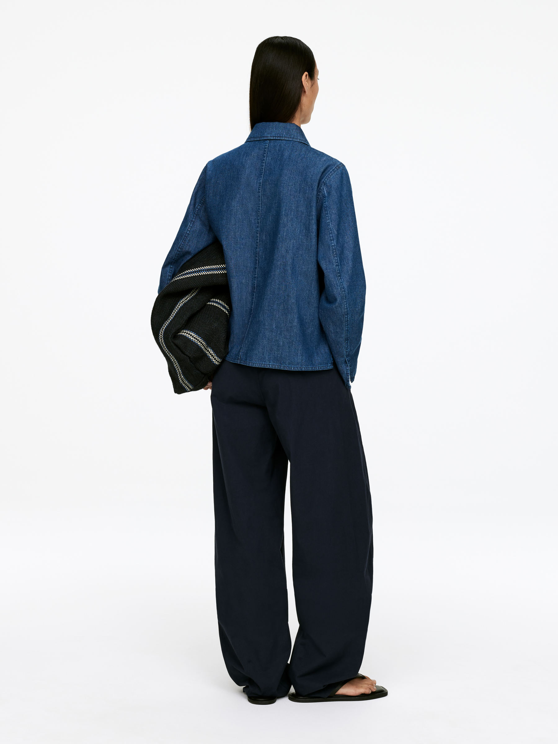 Denim Overshirt - Dark Blue - Regular fit - Women - StillMedia/Lookbook - 6