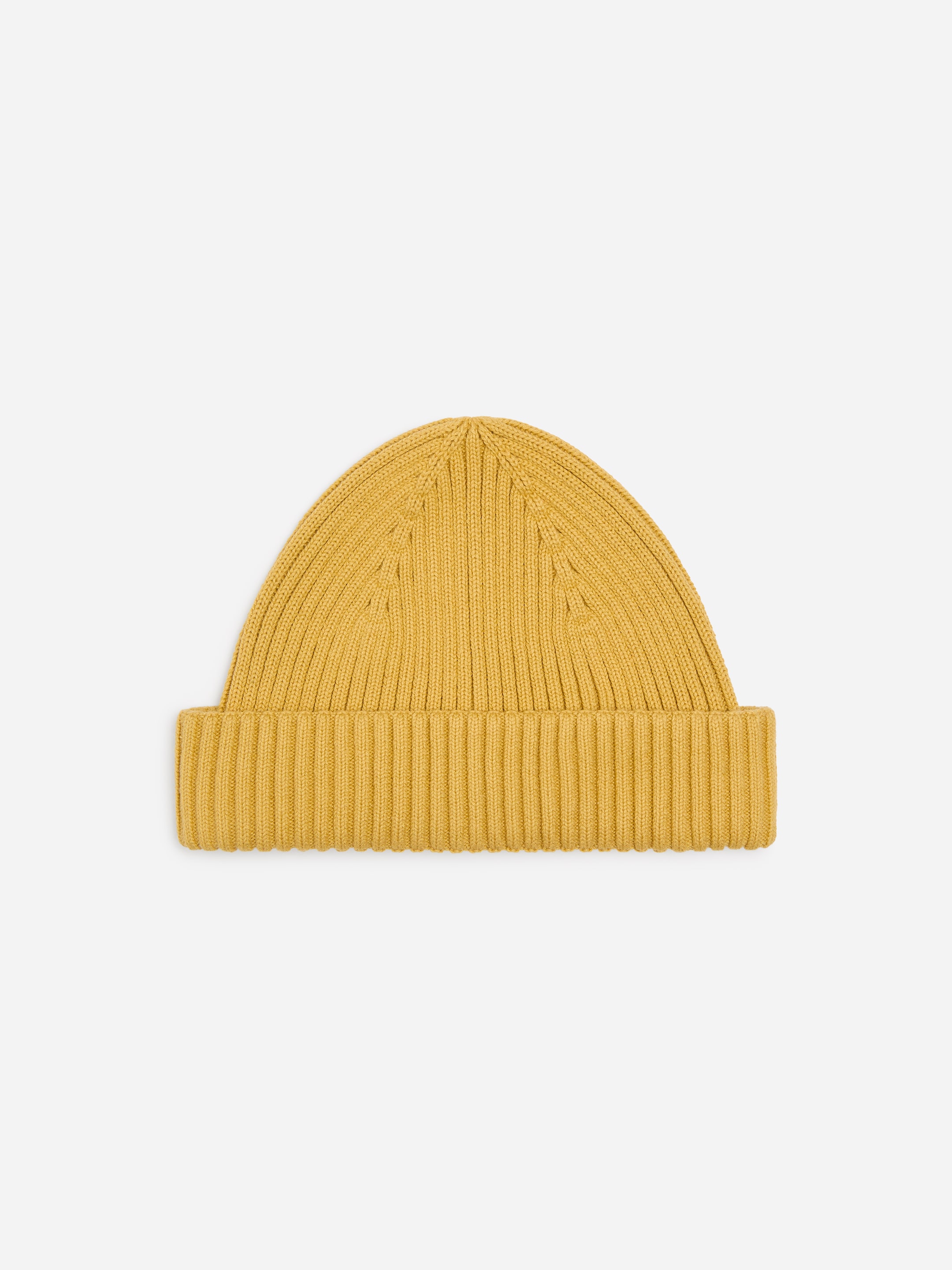 Bawełniana czapka w prążki-Yellow-20093