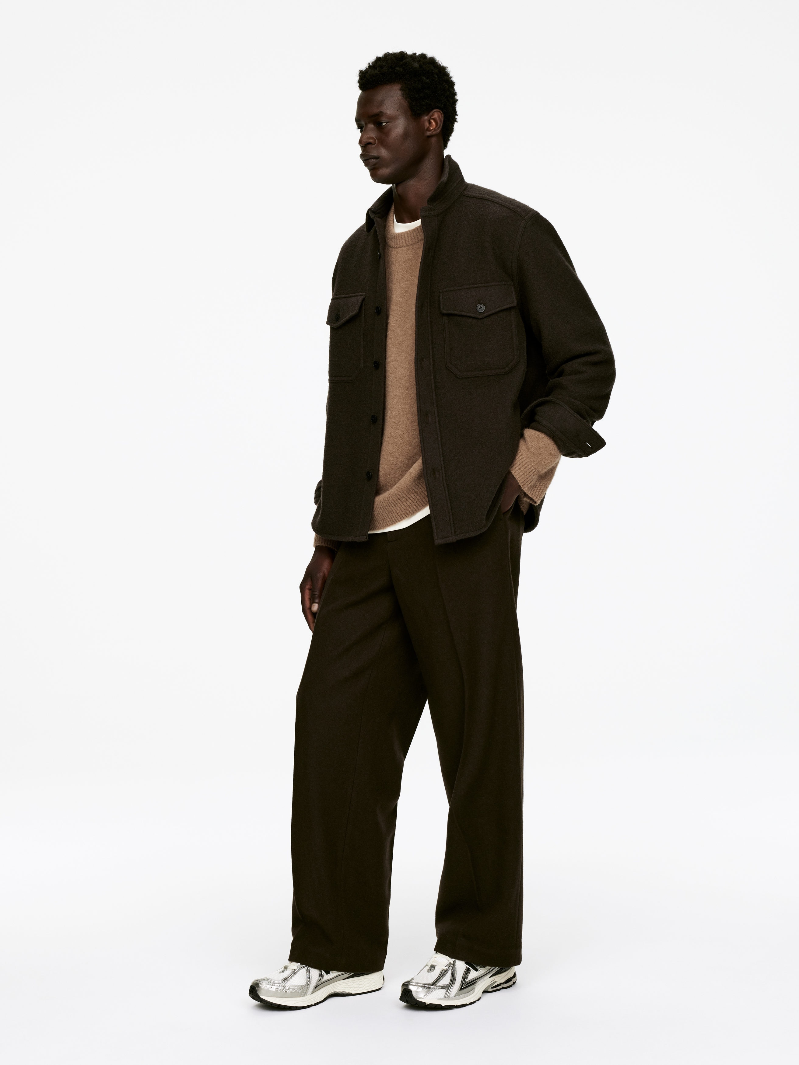 Alpaca-Wool Blend Jumper - Beige - Regular fit - Men - StillMedia/Lookbook - 3