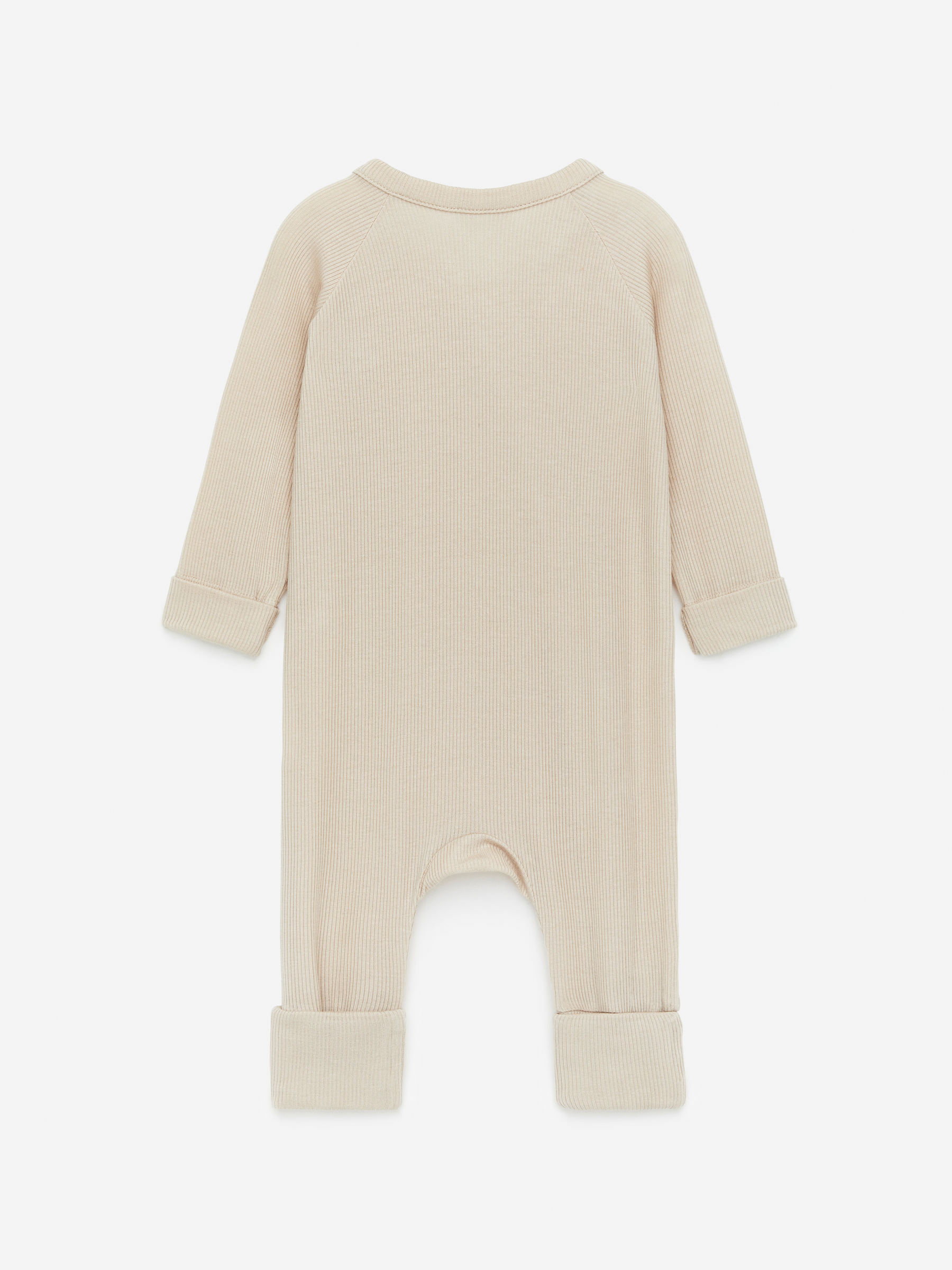 Newborn Smooth Rib Pyjama - Beige - Regular fit - Children - StillMedia/DescriptiveStillLife - 2