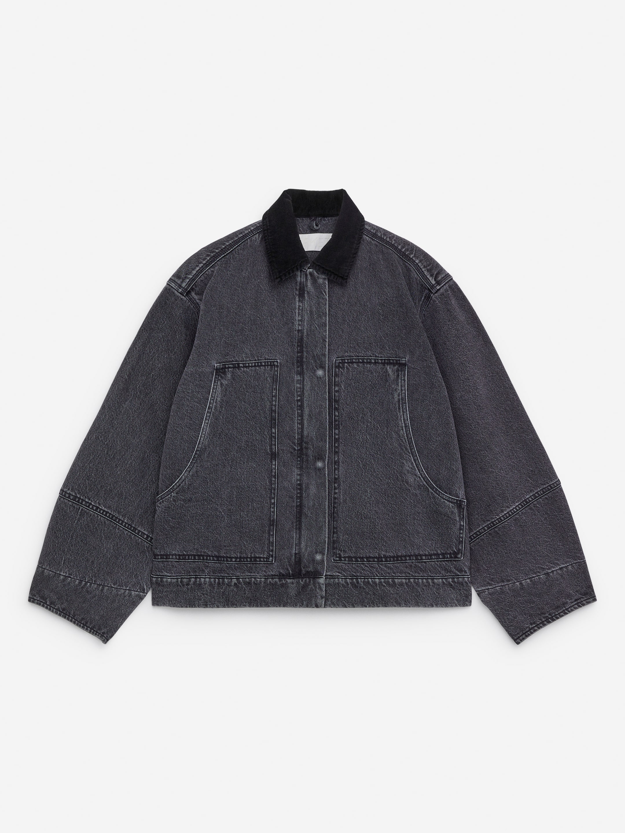 Cotton Canvas Jacket-Grey-16187