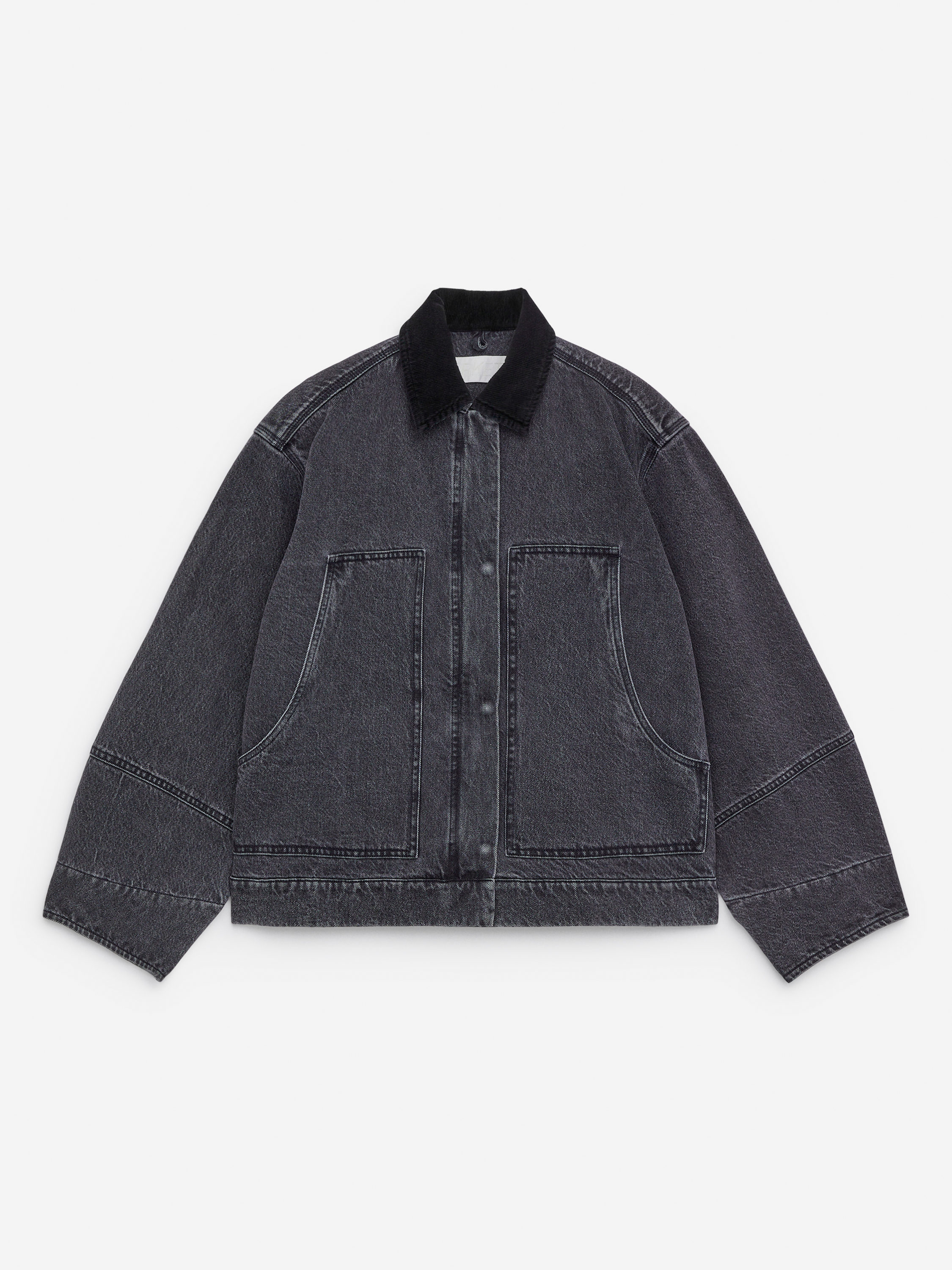 Cotton Canvas Jacket-#3F3F42-16187