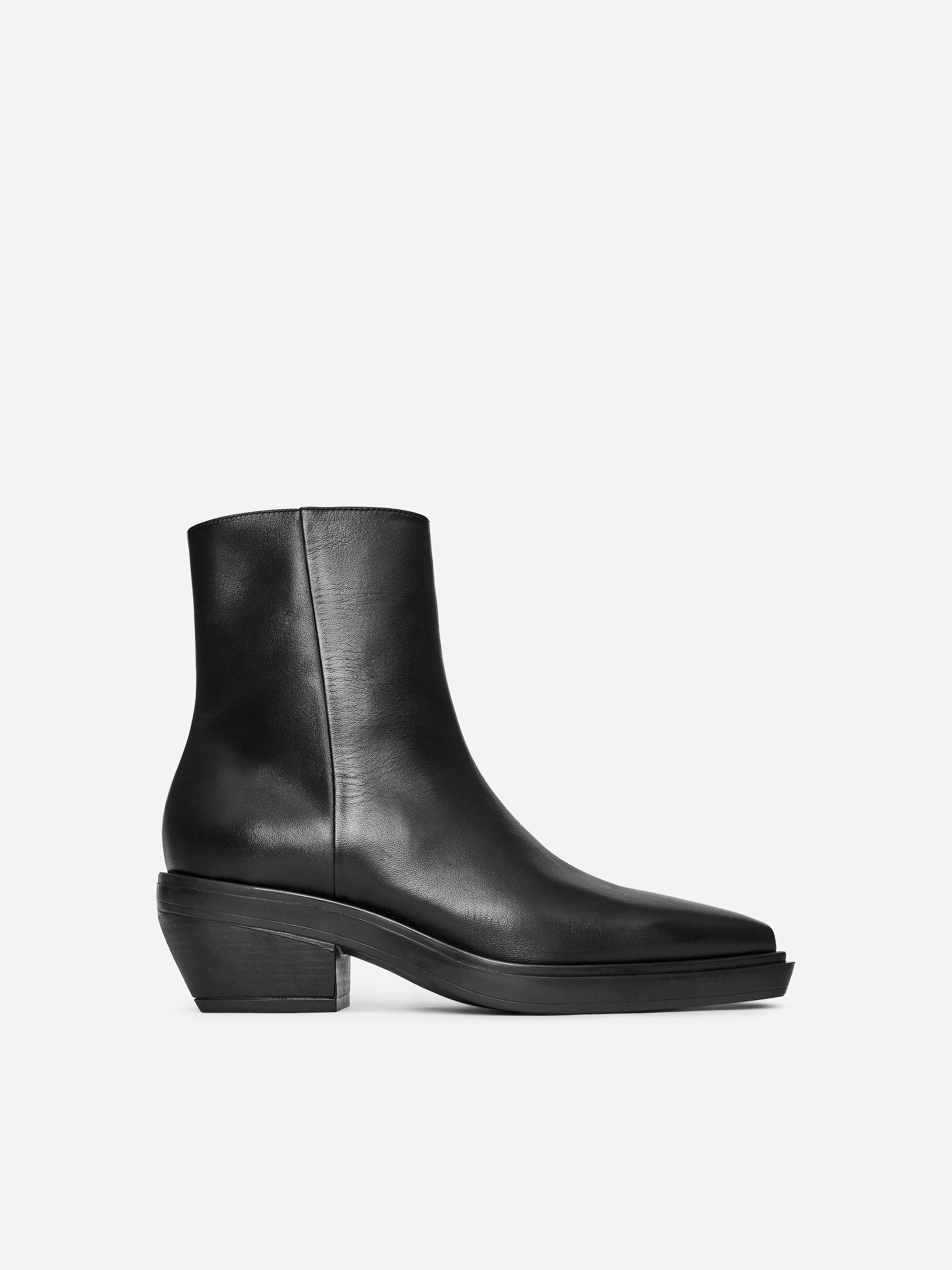 Leather Boots-Black-16599