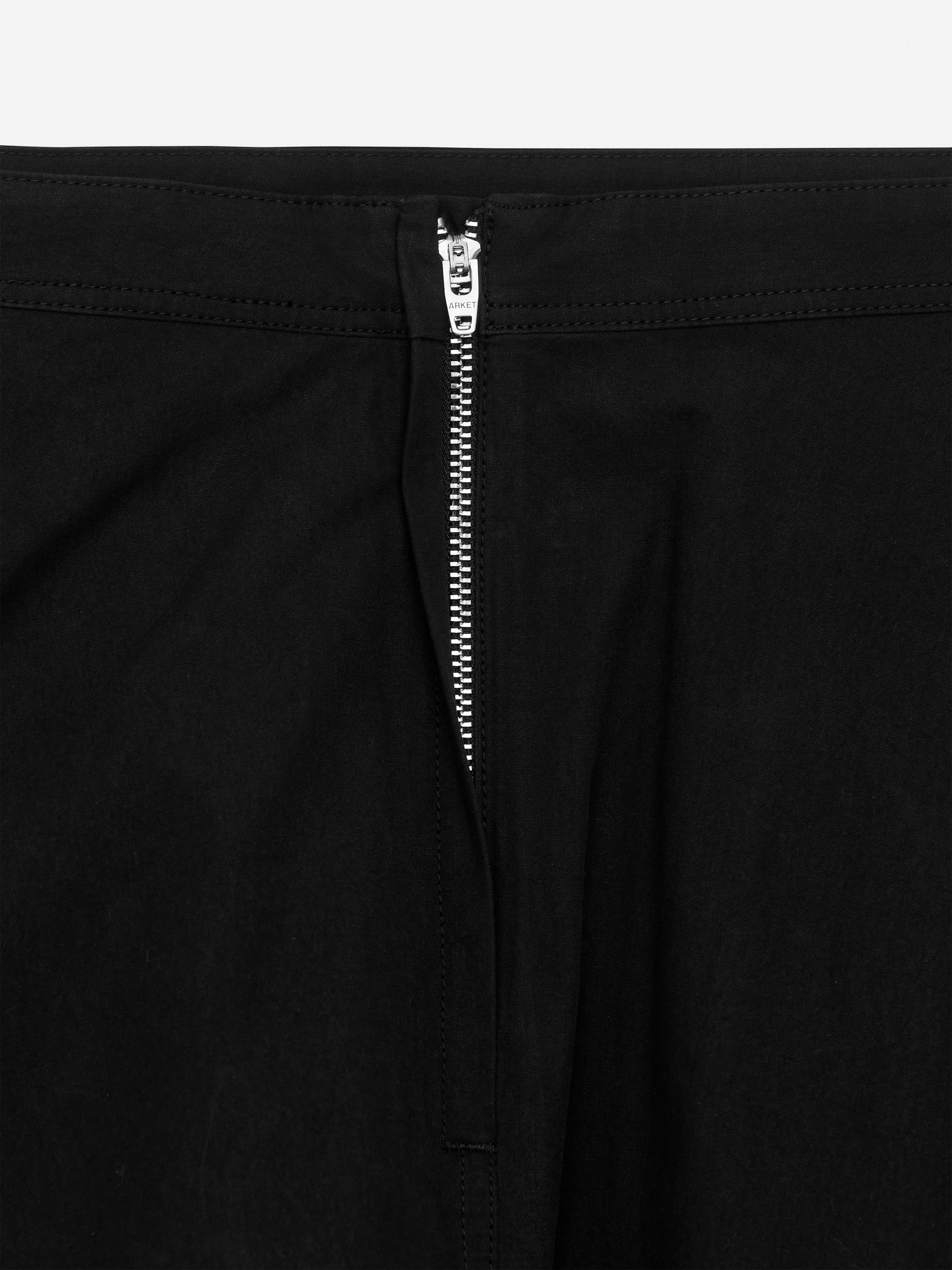 Visa större bild: Cirkelformad kjol i bomull - Svart - DAM | H&M SE 6