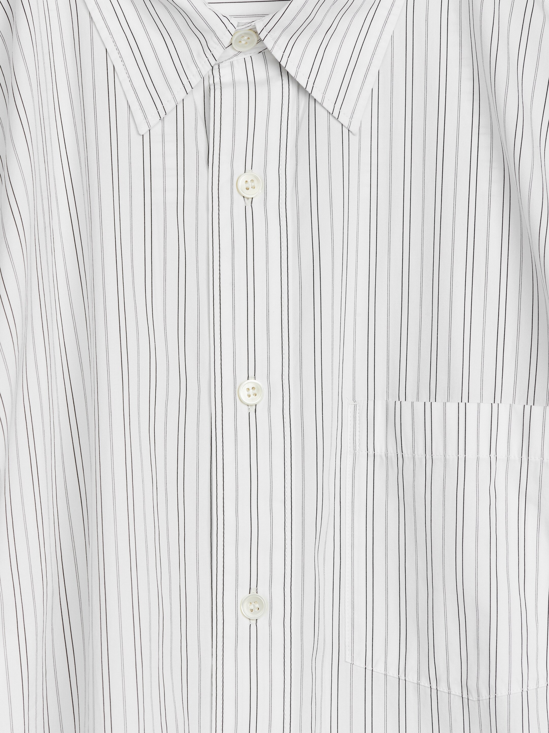 Größeres Bild ansehen: Oversized-Hemd aus Popeline - Weiß/Schwarz - Men | H&M DE 2