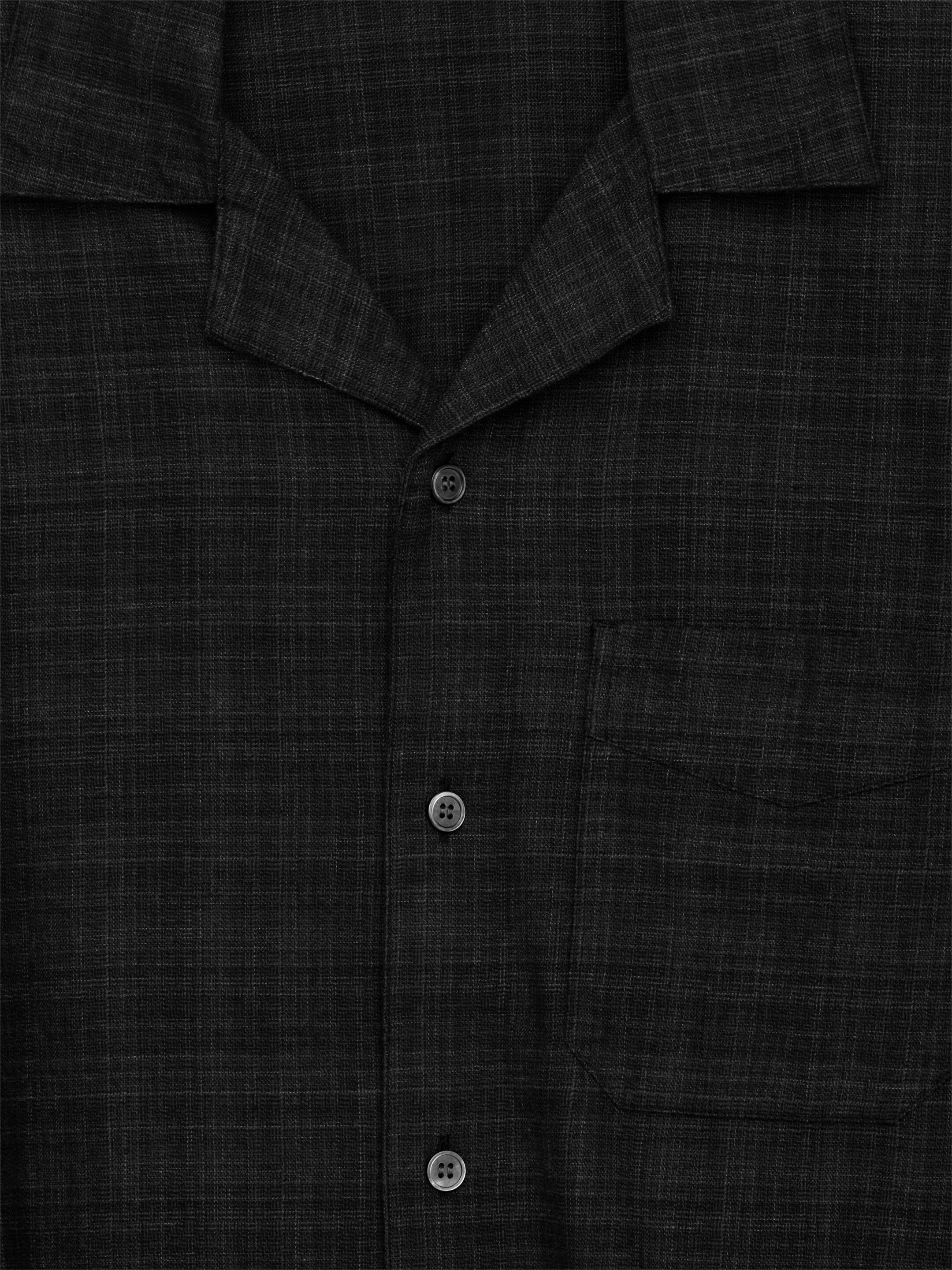 View larger image: Flannel Pyjama Shirt - Dark Grey - Men | H&M GB 2