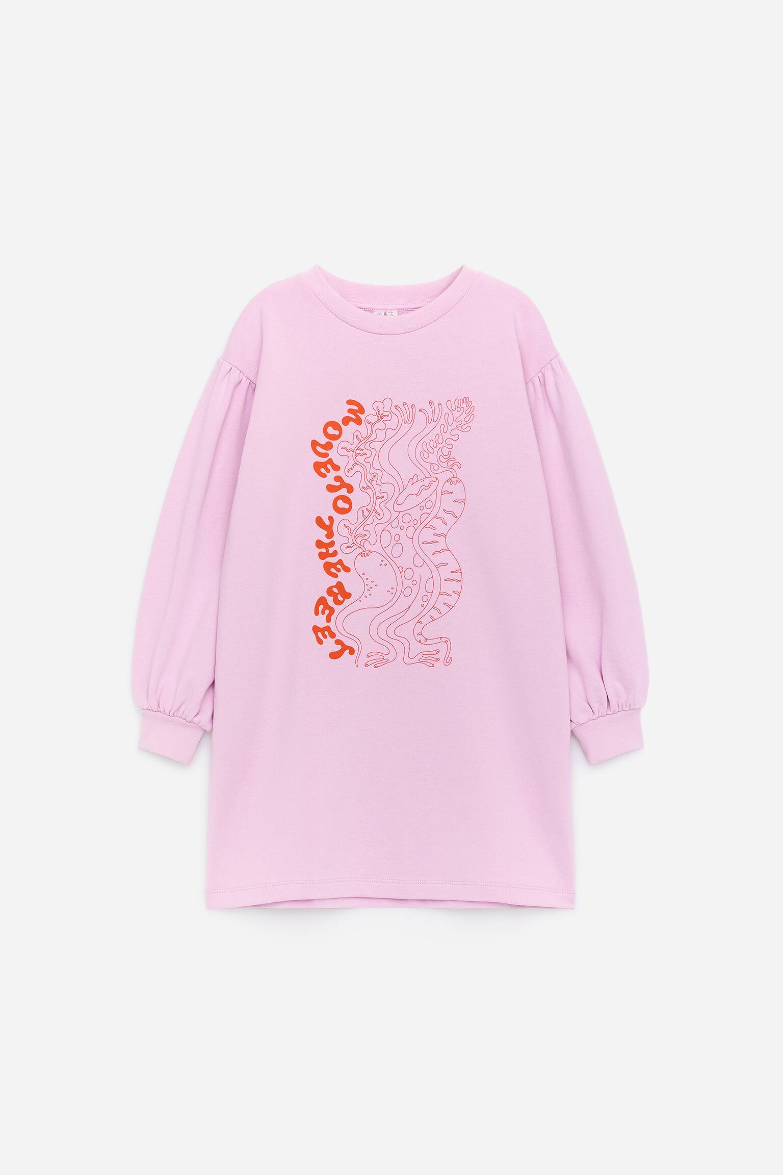 Sweatshirt-klänning - Rosa - 1