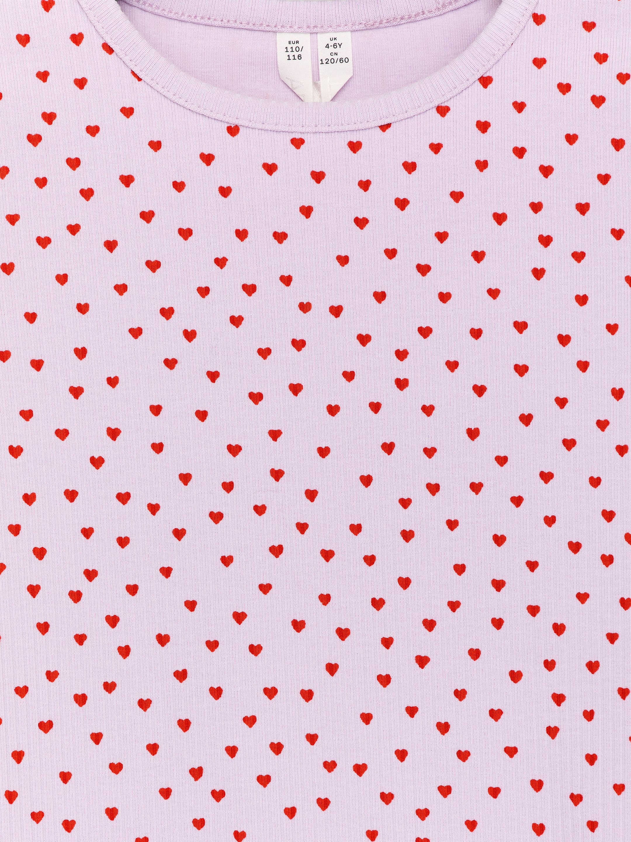 Haut côtelé - Rose/Cœurs rouges - Regular fit - Enfant - StillMedia/DescriptiveDetail - 3