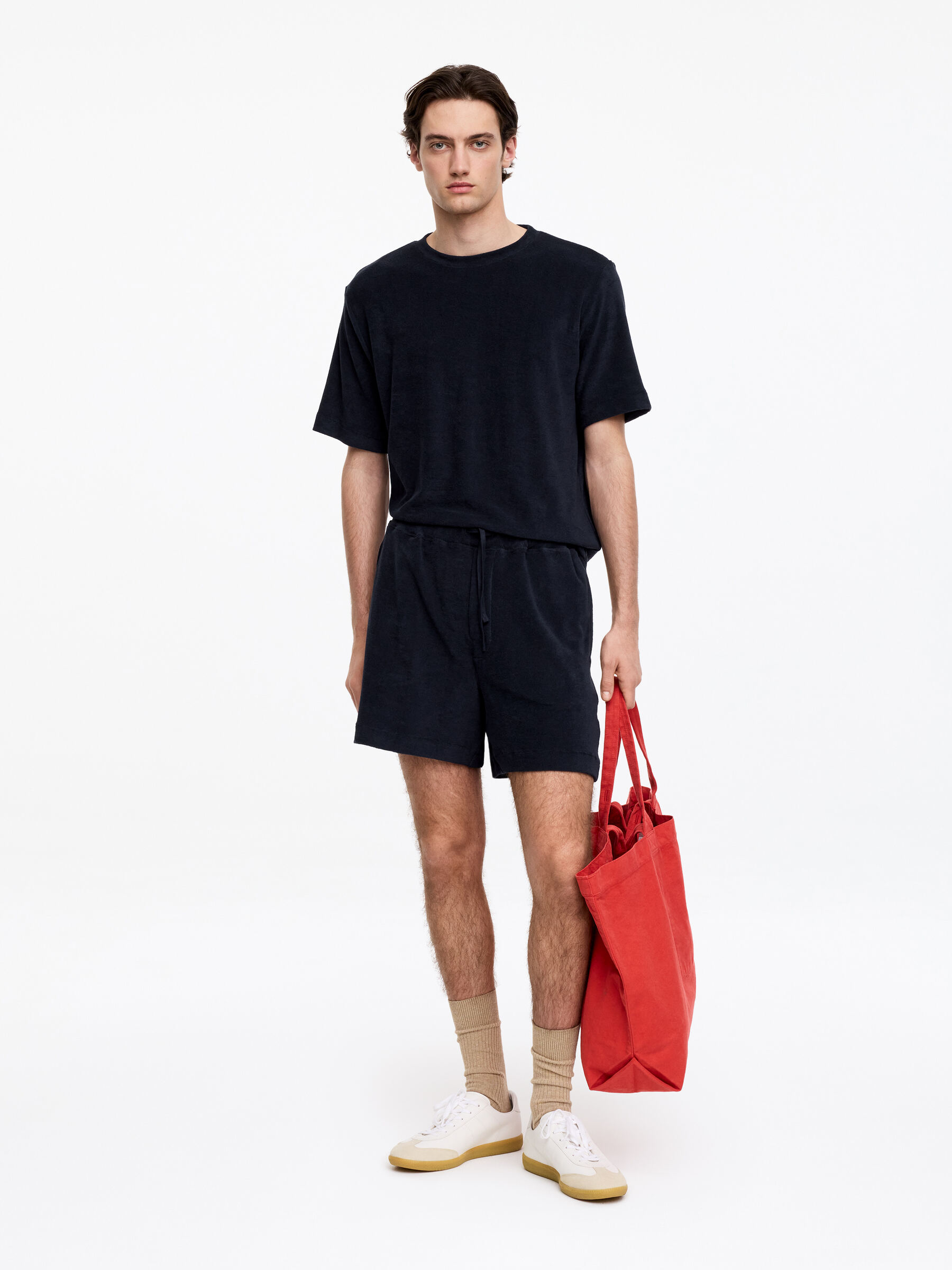 Cotton Towelling Shorts-#272930-19147