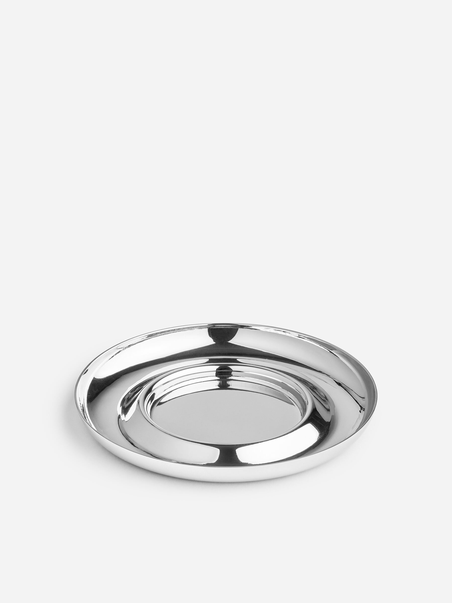 Soucoupe en acier inoxydable-#DFDEDE-18805