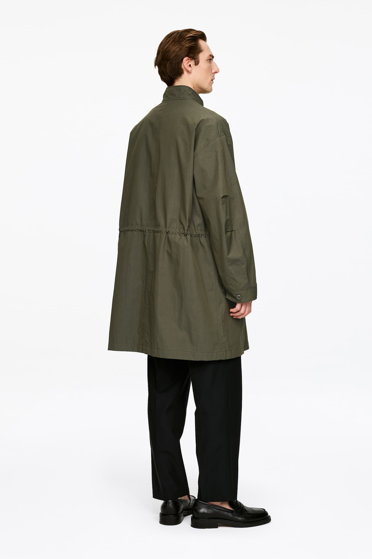 Parka van een katoenmix - Kakigroen - 3