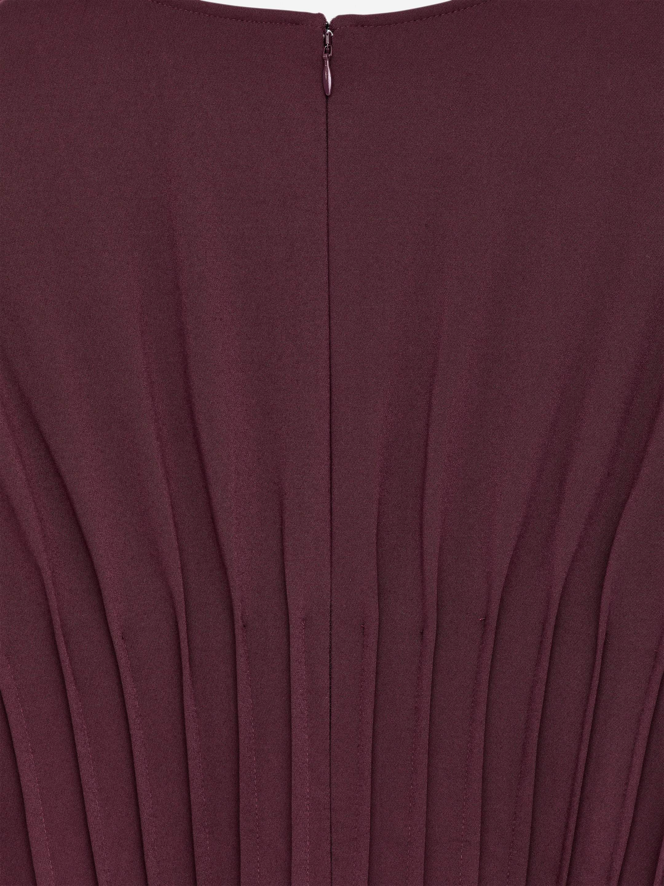 Robe plissée - Rouge foncé - Regular fit - Femme - StillMedia/DescriptiveDetail - 2