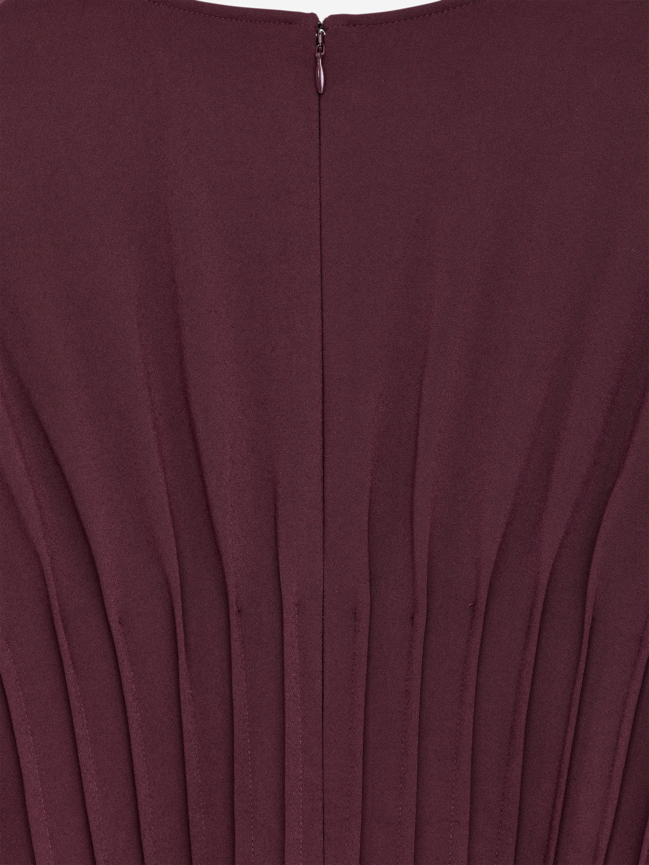 Pleated Dress - Dark Red - Regular fit - Women - StillMedia/DescriptiveDetail - 2