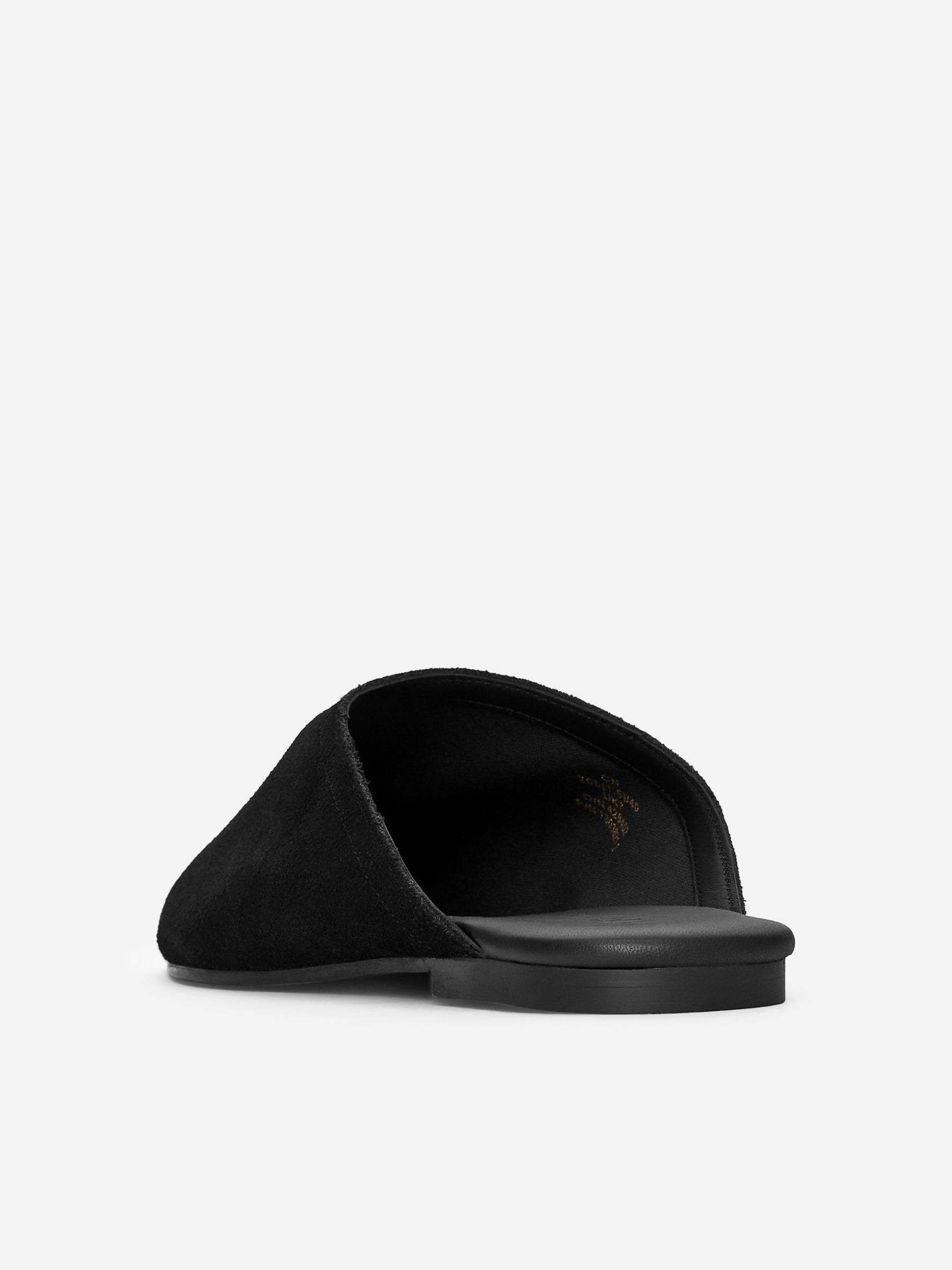 Suede Travel Slippers - Black - Women - StillMedia/DescriptiveStillLife - 1