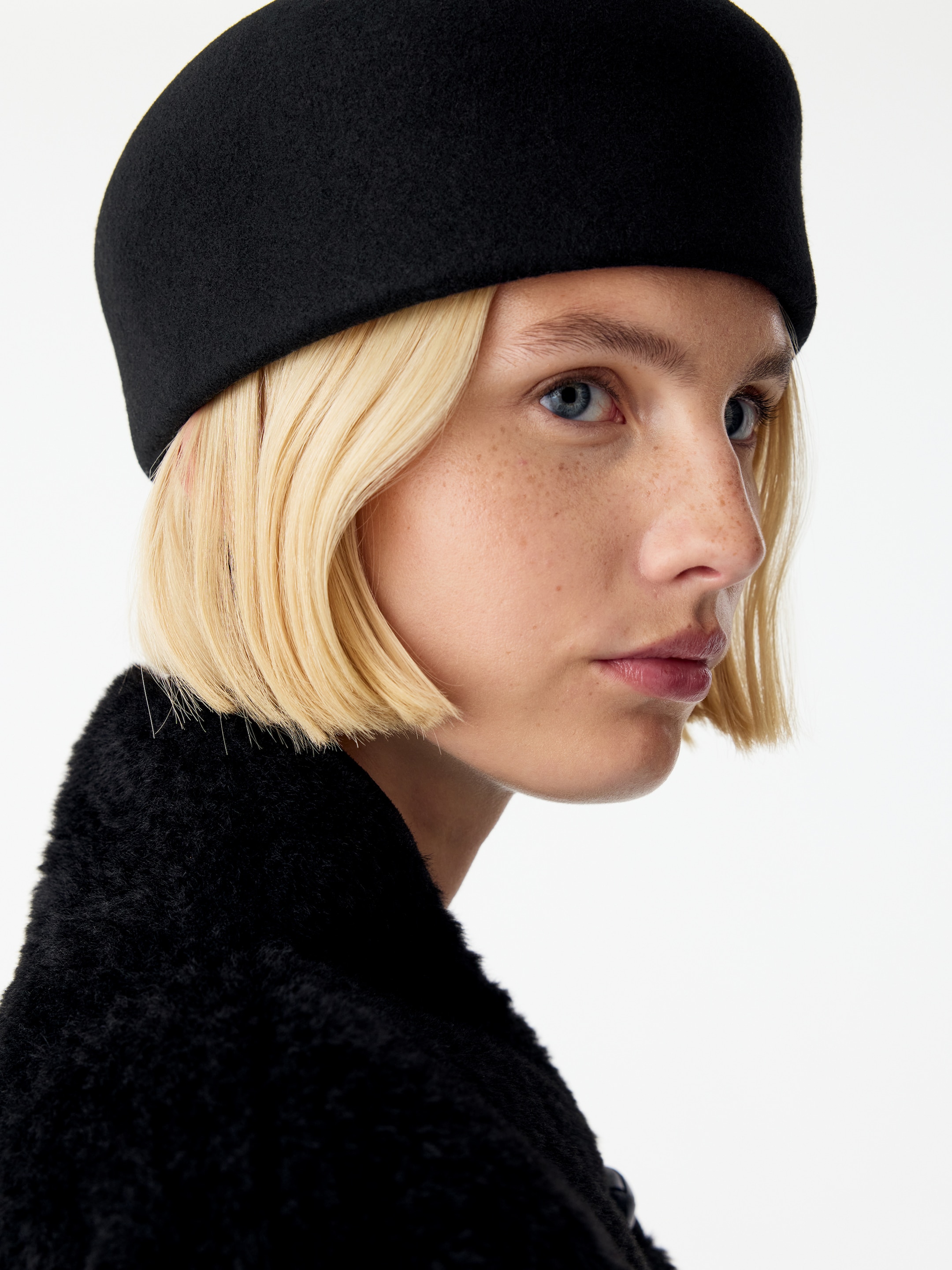 Cappello in lana cotta-Black-20304