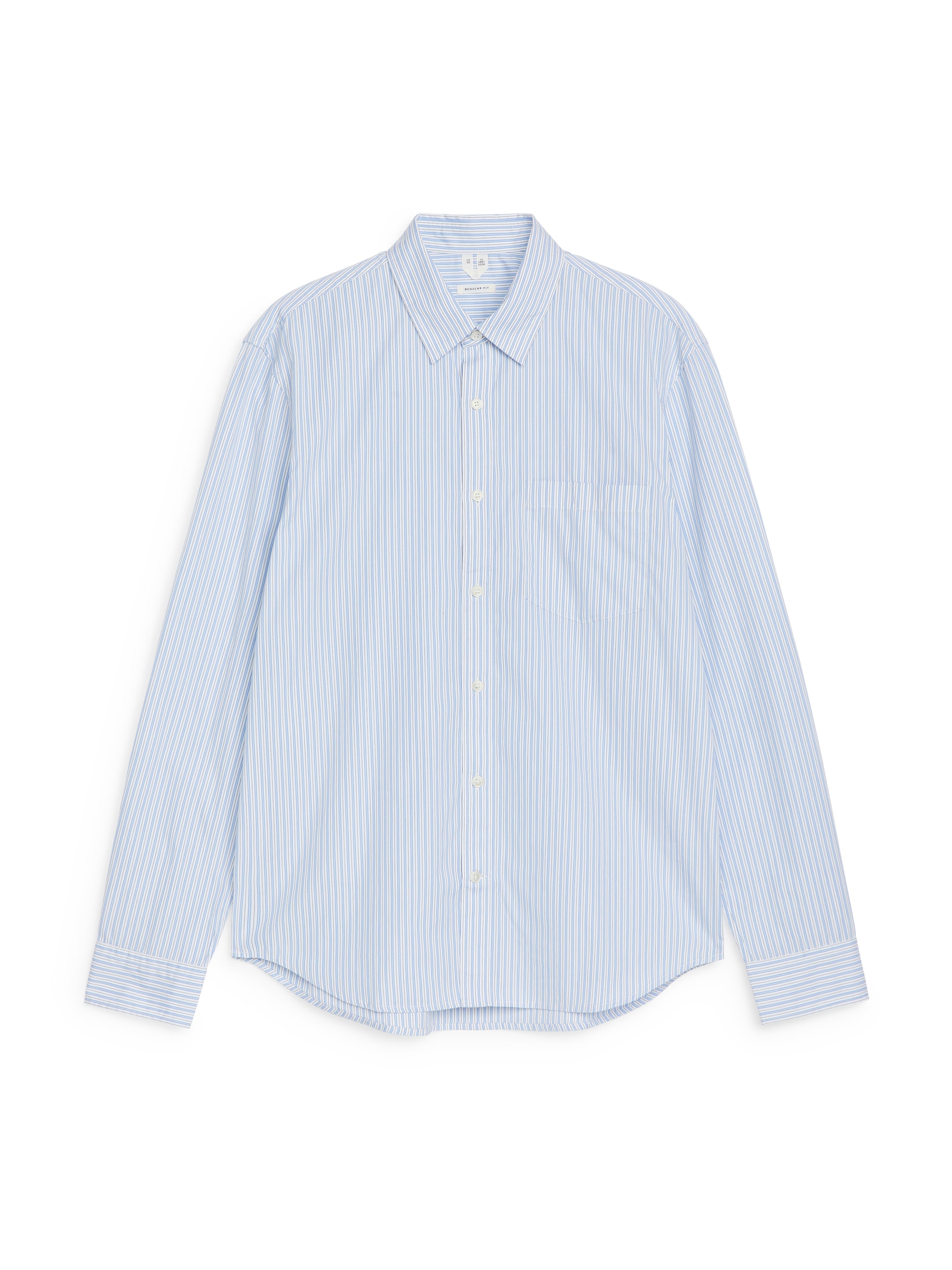 Grösseres Bild ansehen: Popeline-Hemd - Hellblau/Weiß - HERREN | H&M CH 1