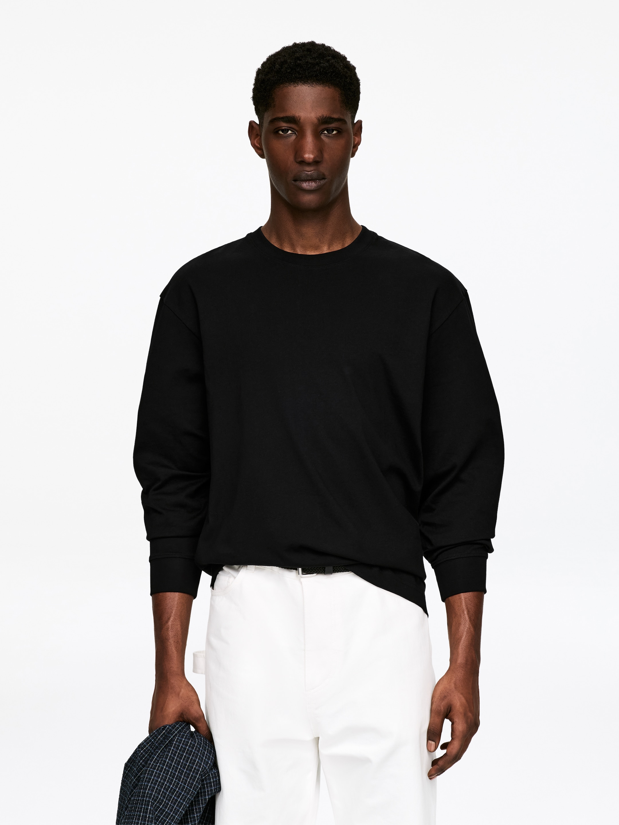 Zobacz większy obraz: T-shirt z długim rękawem - Czarny - ON | H&M PL 1