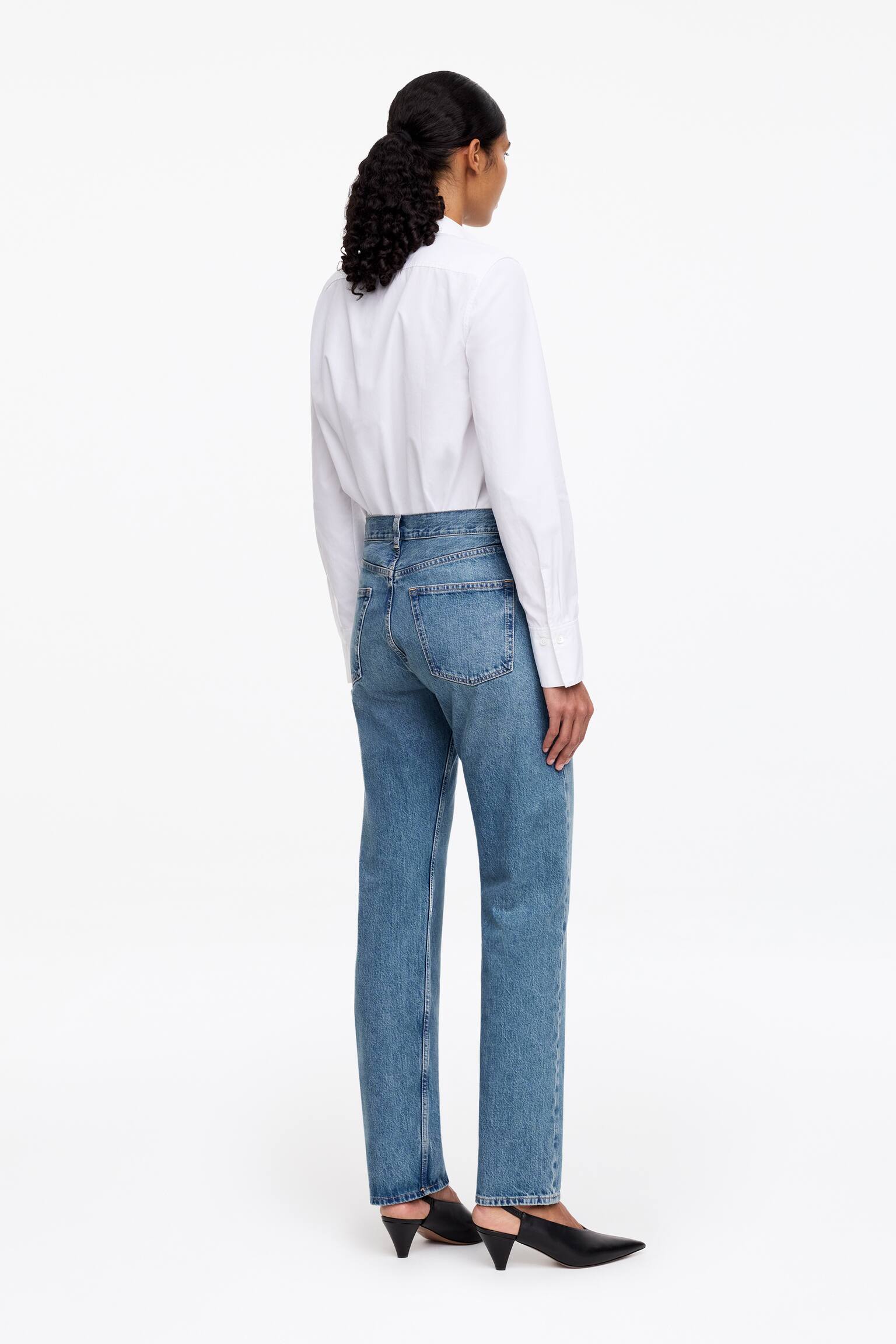 SNOW Straight Jeans - Mittelblau/Weiß/Cremeweiß/Taubenblau/Schwarz - 5