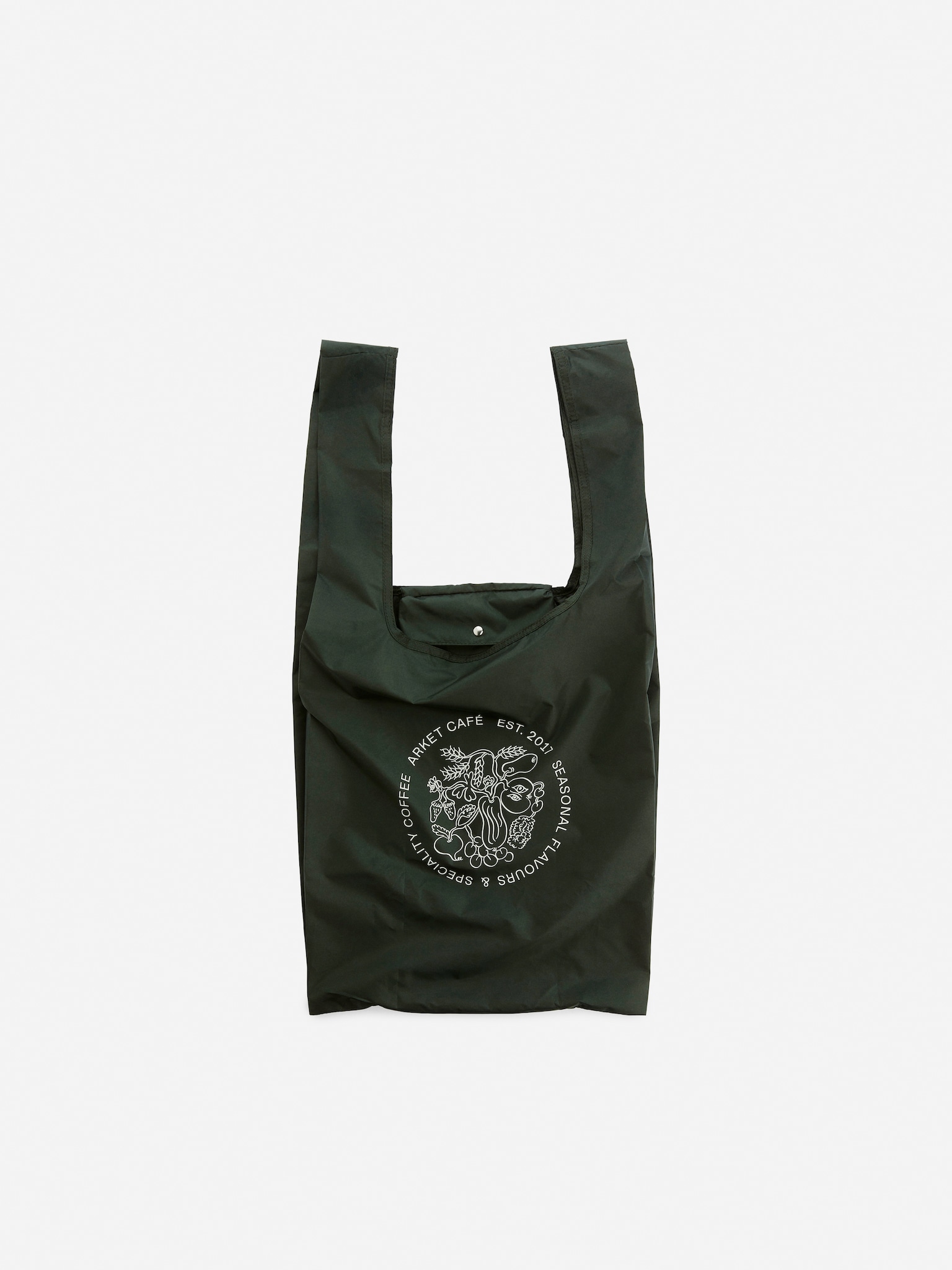 ARKET CAFÉ Packable Tote - Dark Green - 2